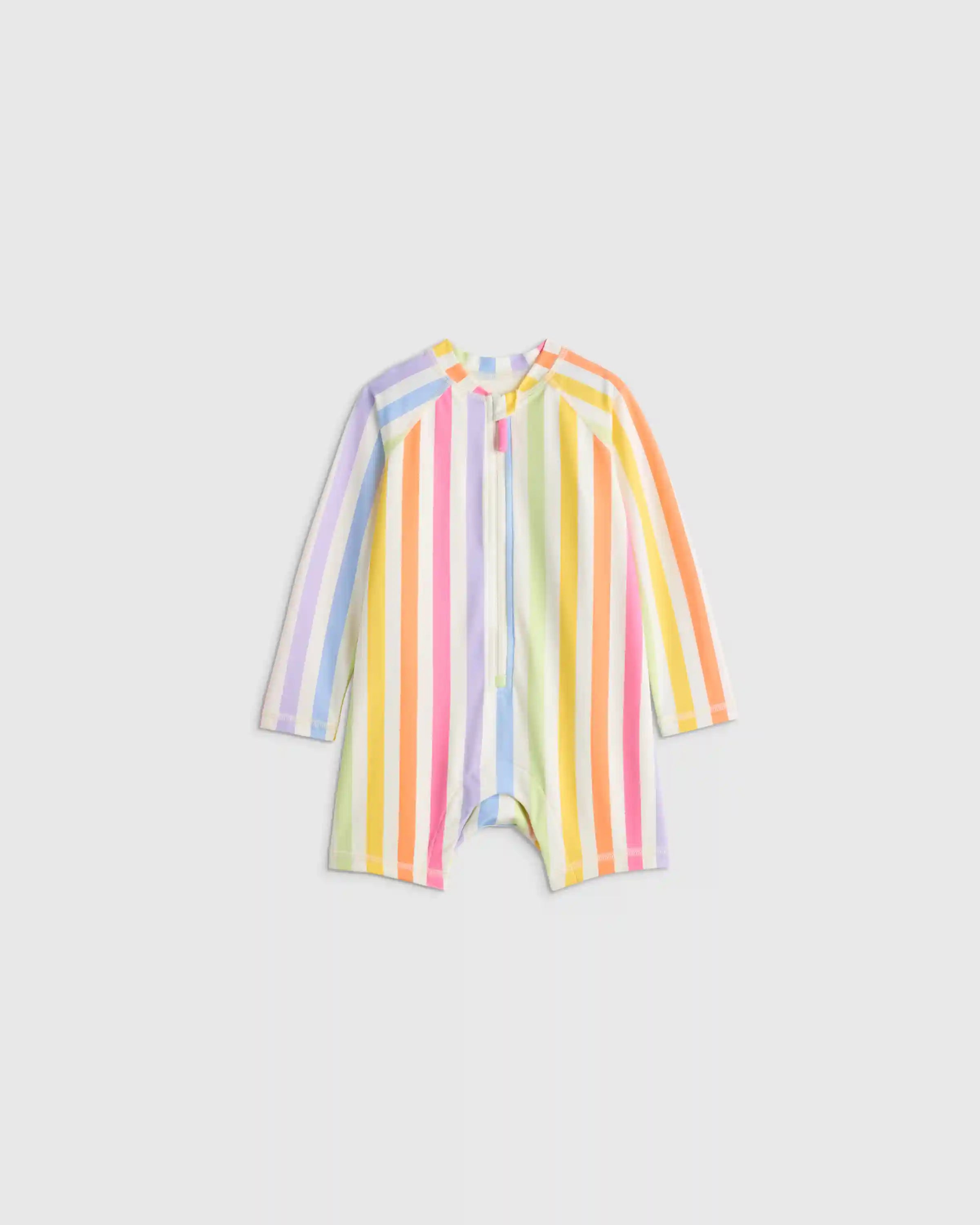 Long Sleeve Zip-Up Rash Guard One-Piece