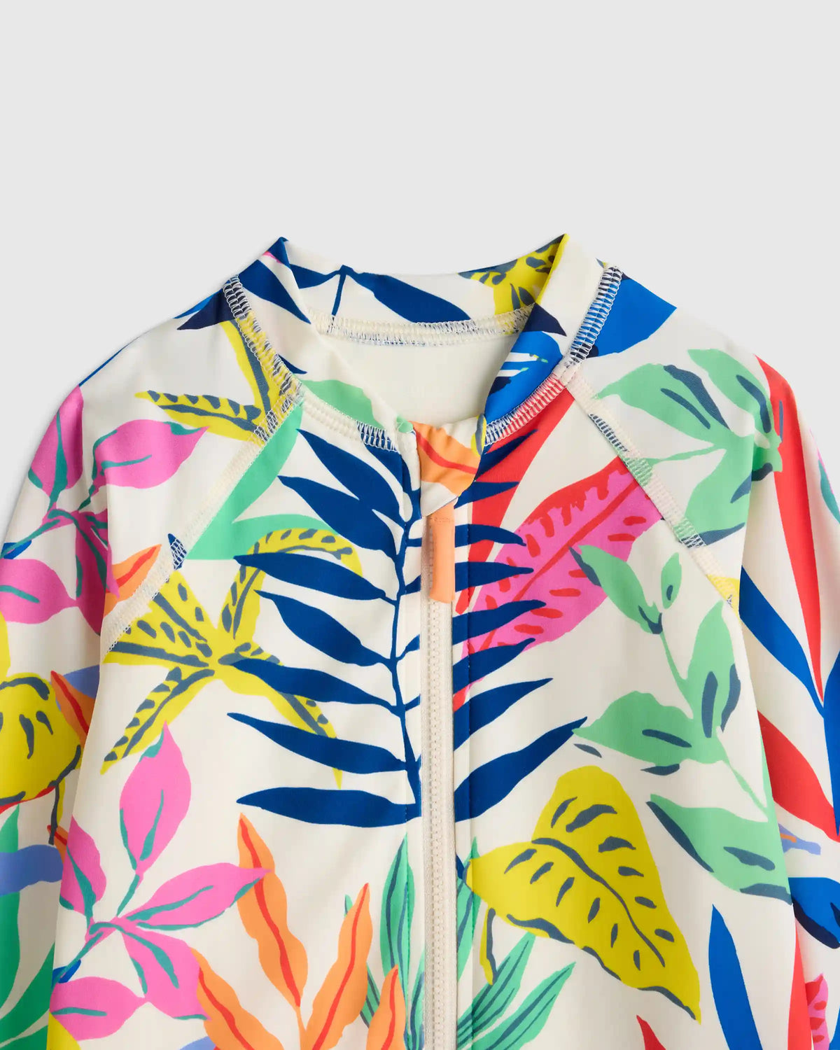 Long Sleeve Zip-Up Rash Guard One-Piece