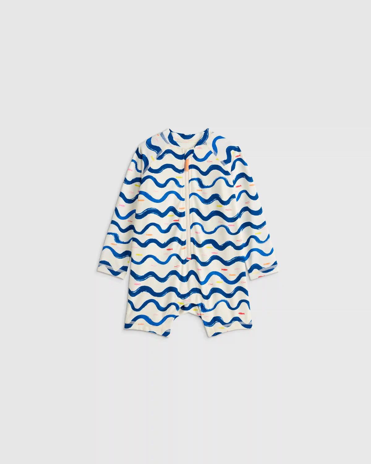 Long Sleeve Zip-Up Rash Guard One-Piece