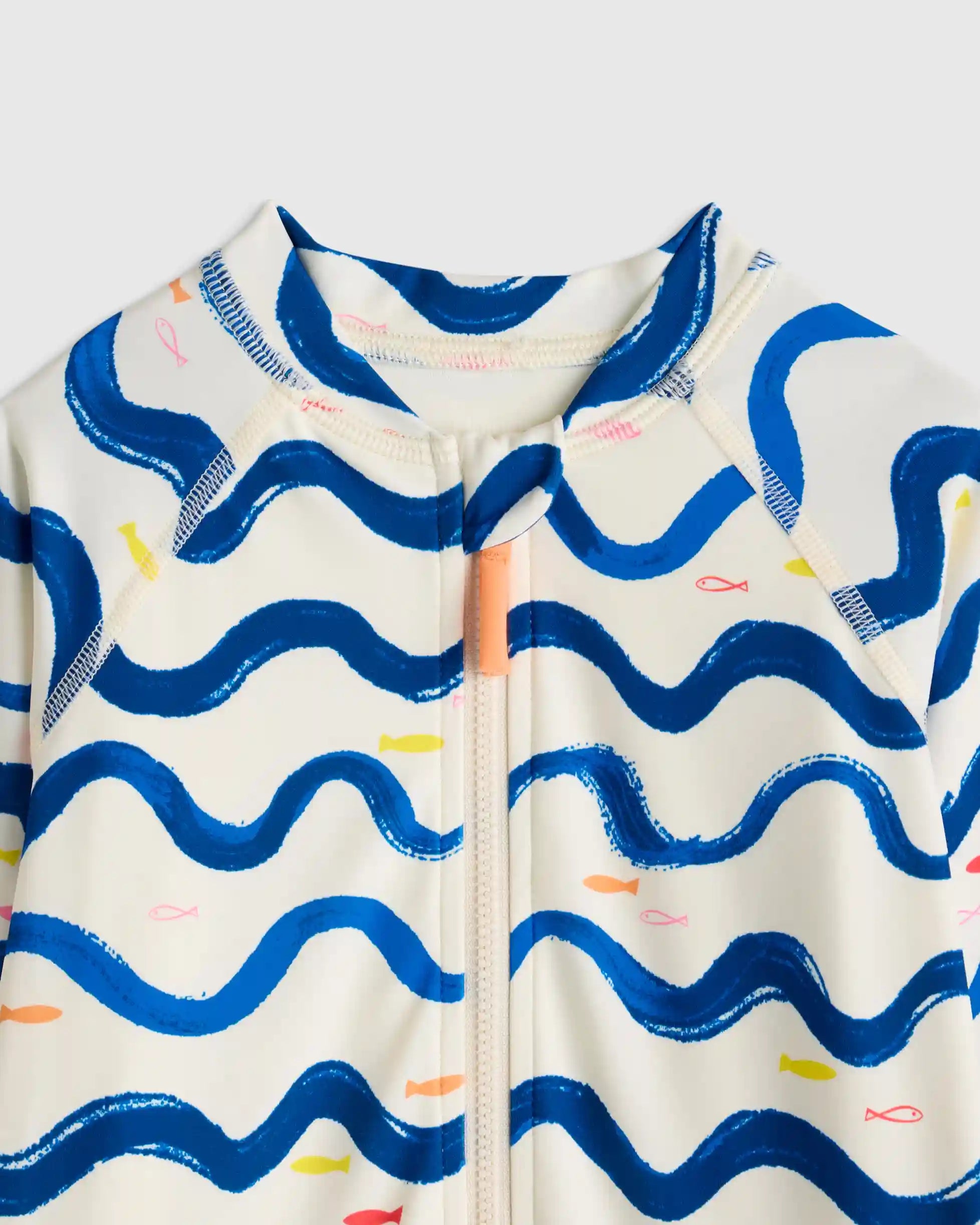 Long Sleeve Zip-Up Rash Guard One-Piece