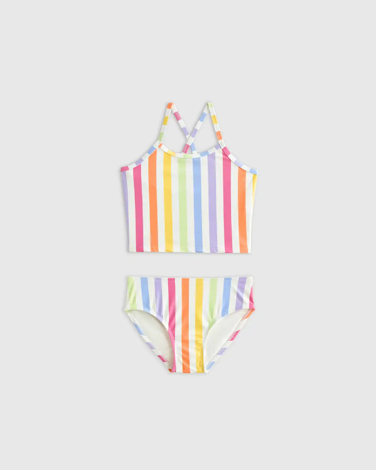 Tankini and Long Sleeve Raglan Rash Guard Set