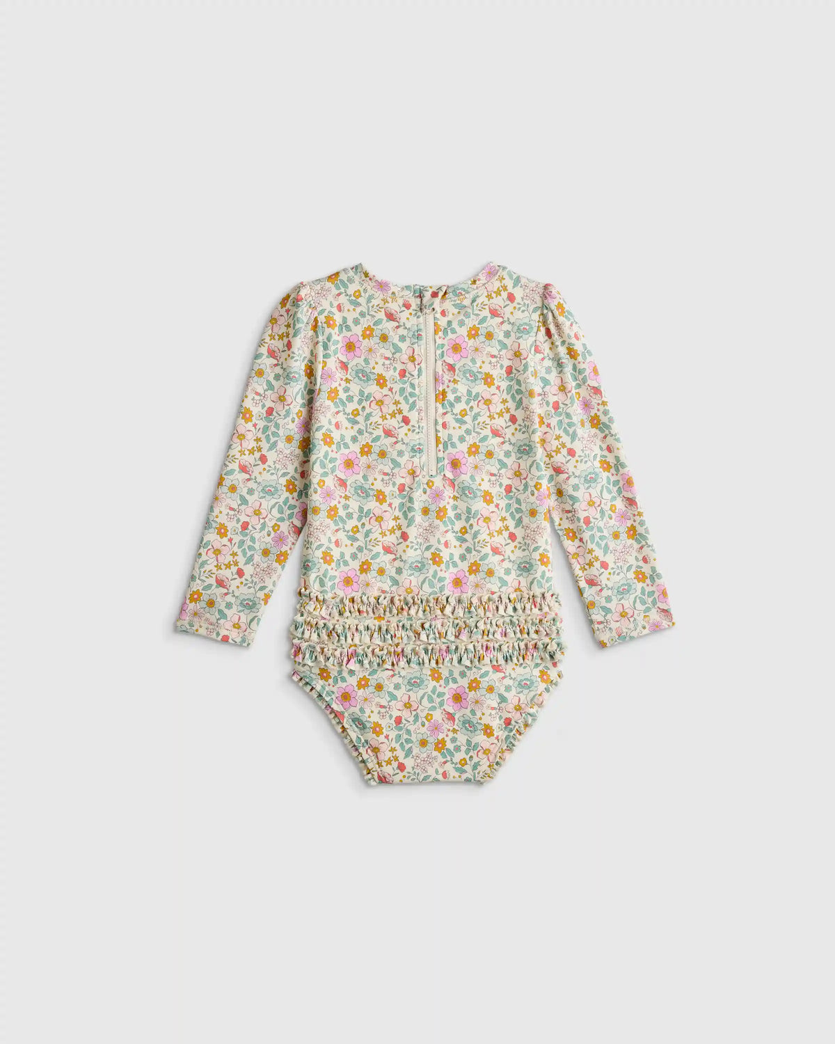 Long Sleeve Tie One-Piece Swimsuit