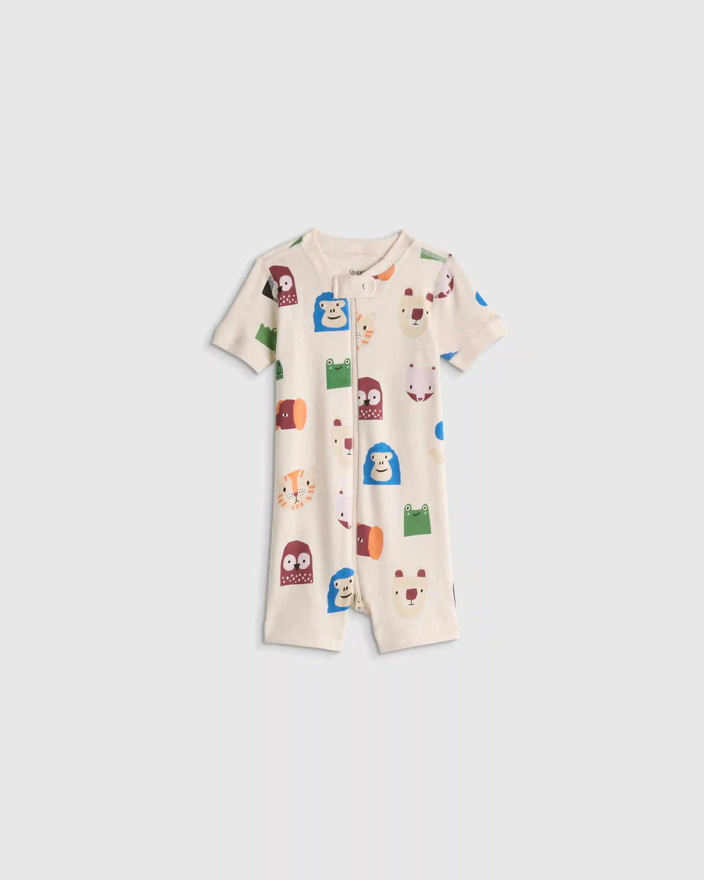 100% Organic Cotton Shortie Onesie Pajama
