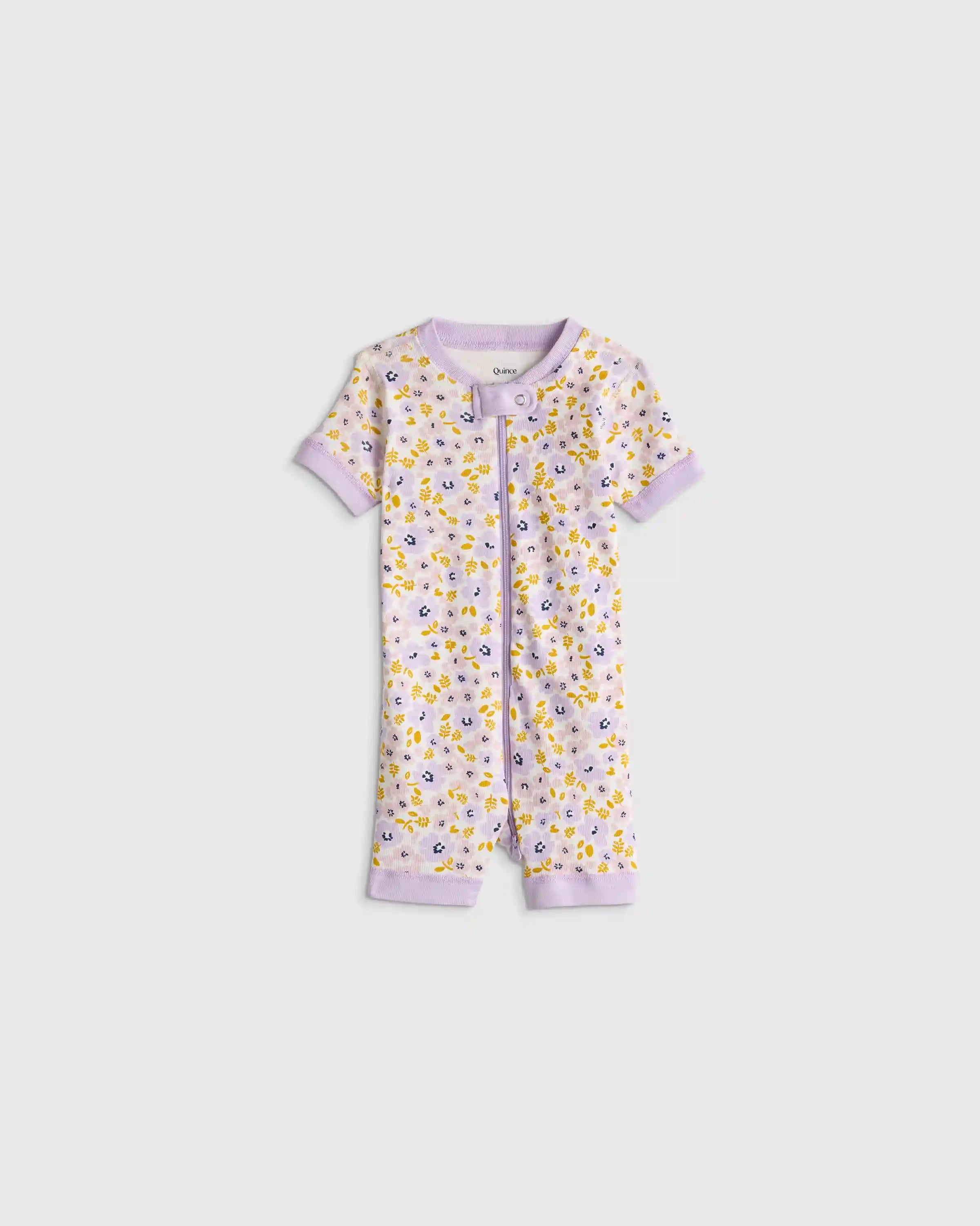 100% Organic Cotton Shortie Onesie Pajama