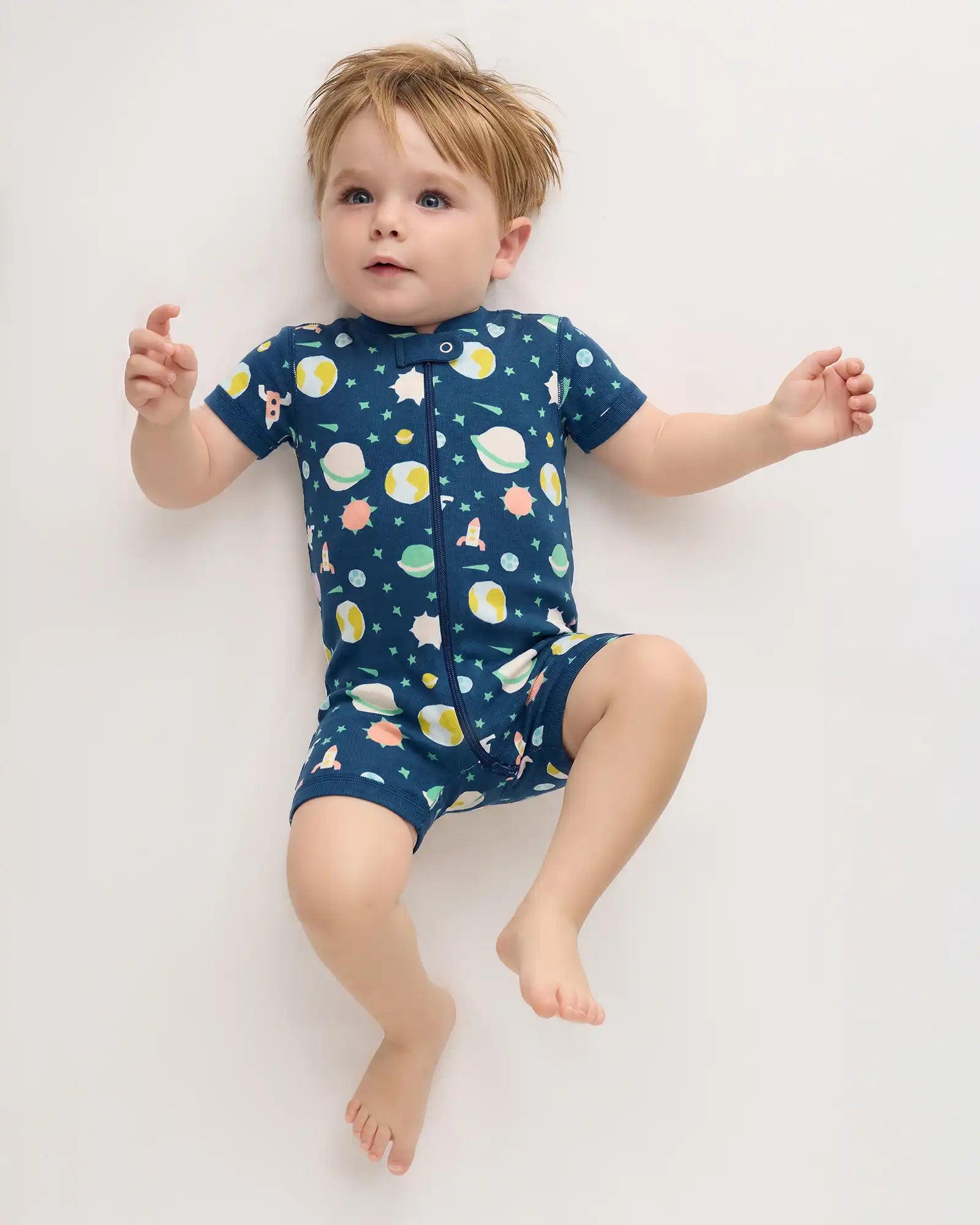 100% Organic Cotton Shortie Onesie Pajama