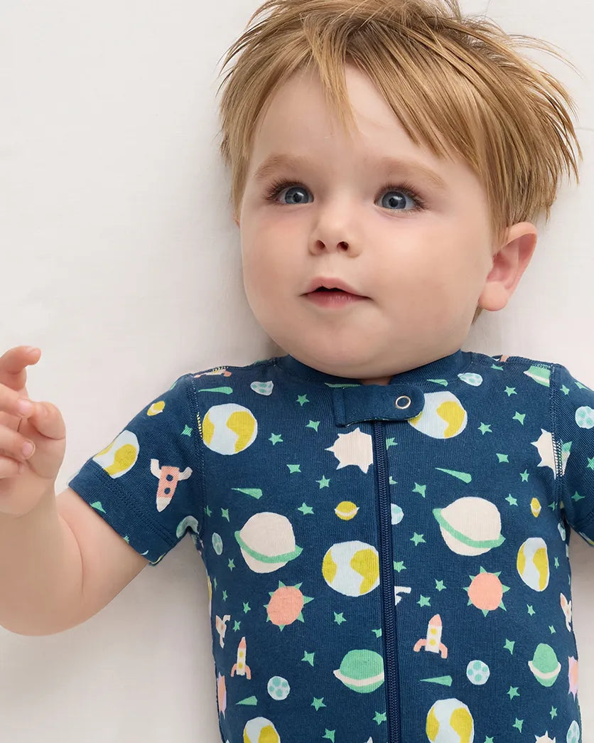 100% Organic Cotton Shortie Onesie Pajama