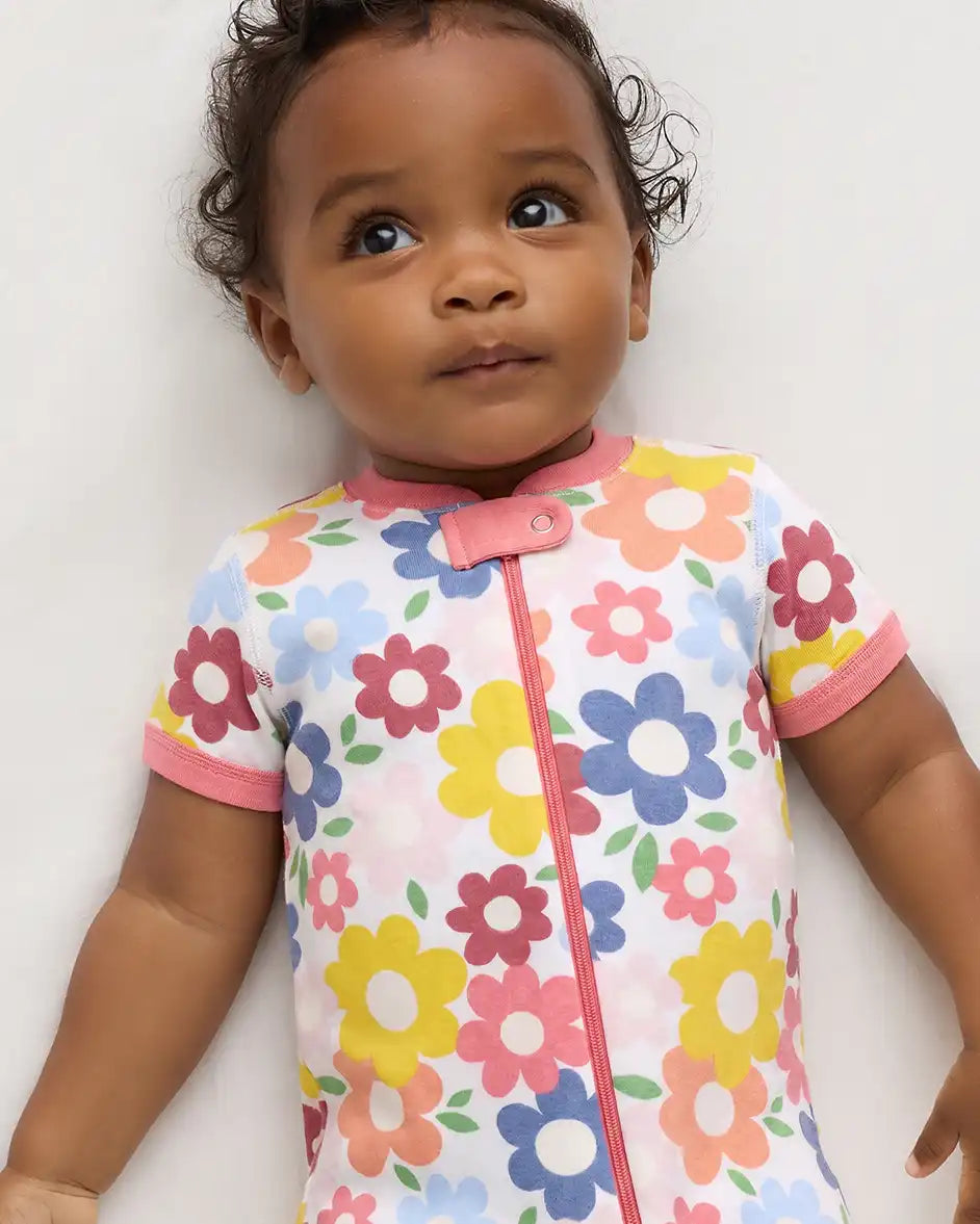 100% Organic Cotton Shortie Onesie Pajama
