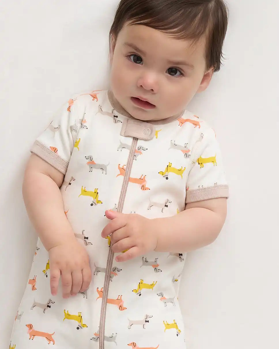 100% Organic Cotton Shortie Onesie Pajama
