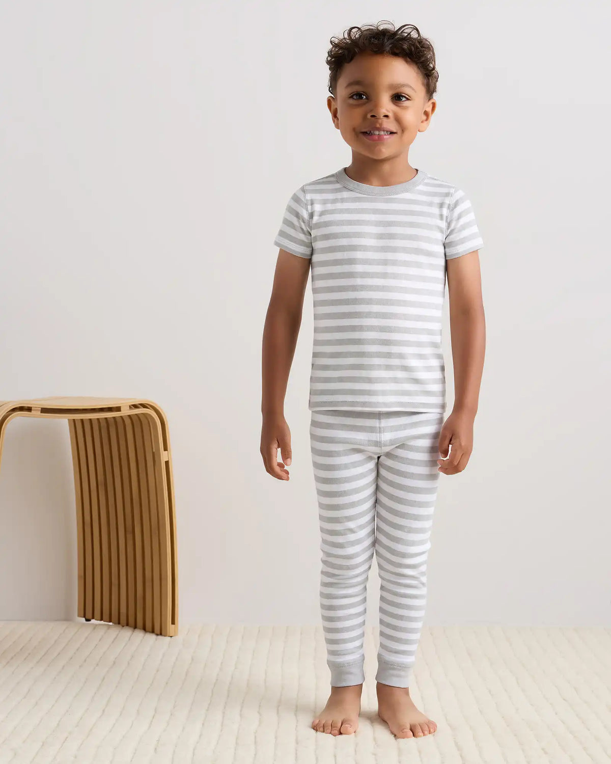 100% Organic Cotton Short Sleeve and Pant Pajama Set