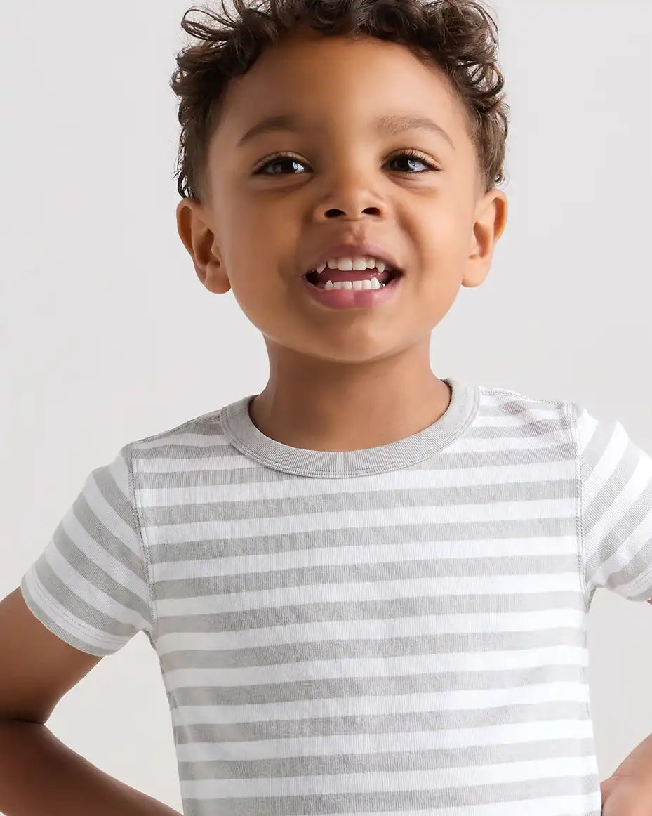 100% Organic Cotton Short Sleeve and Pant Pajama Set