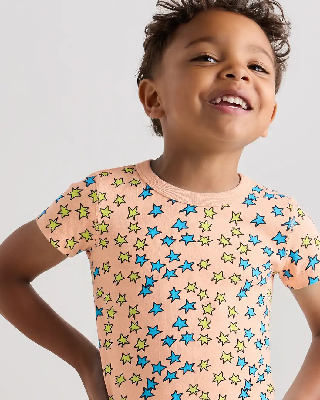 100% Organic Cotton Short Sleeve and Pant Pajama Set