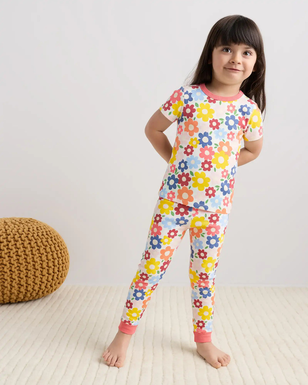 100% Organic Cotton Short Sleeve and Pant Pajama Set