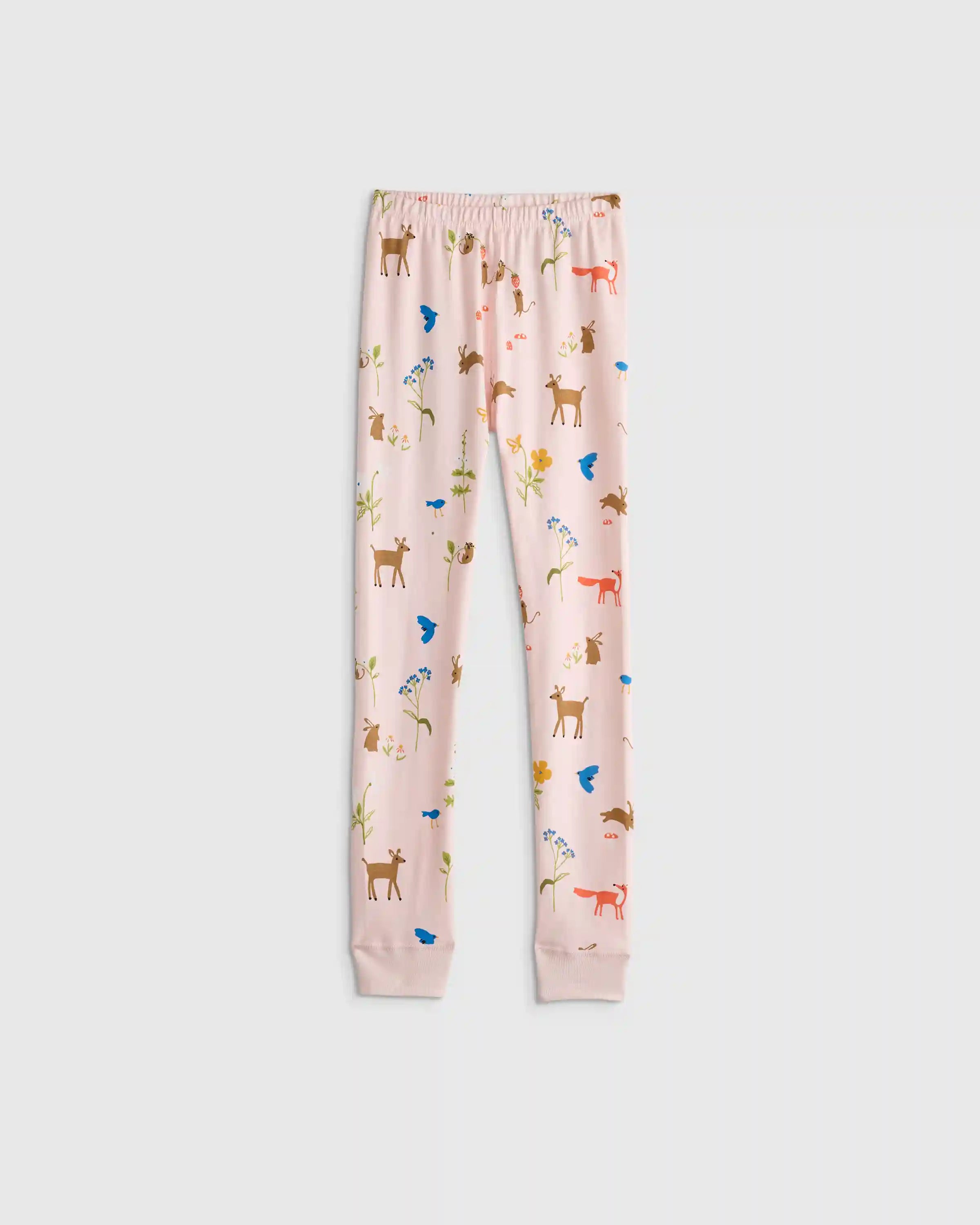 100% Organic Cotton Short Sleeve and Pant Pajama Set