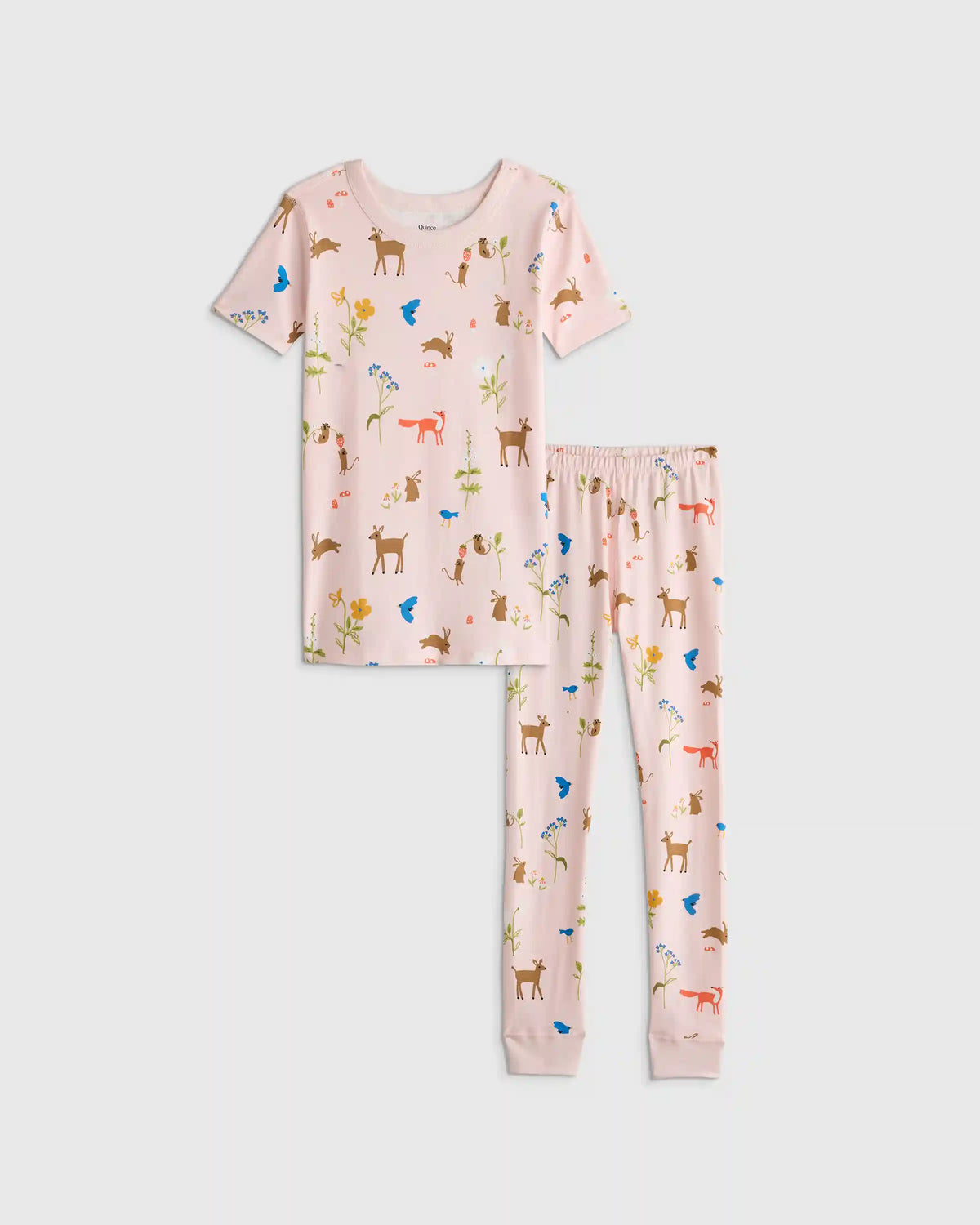 100% Organic Cotton Short Sleeve and Pant Pajama Set
