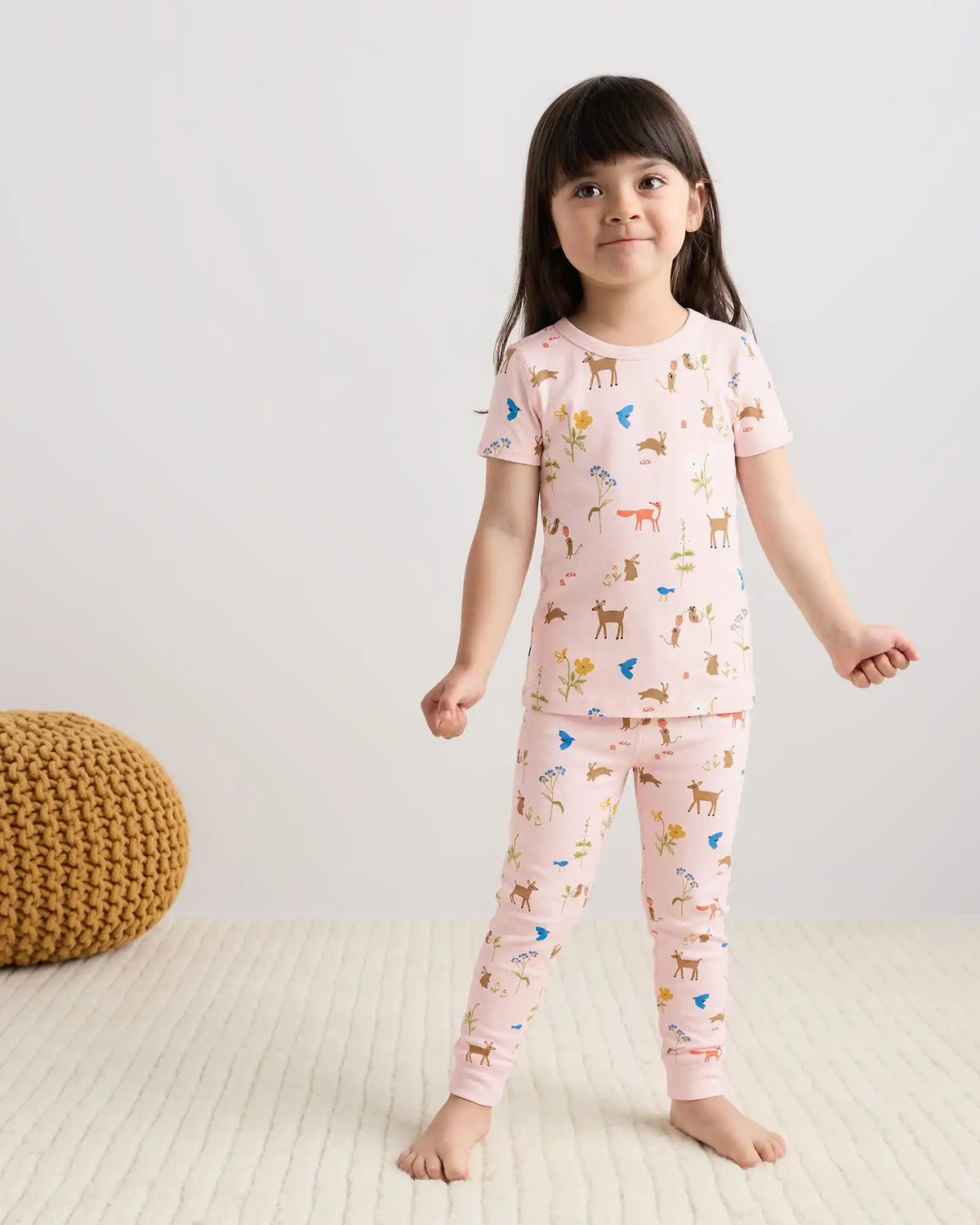 100% Organic Cotton Short Sleeve and Pant Pajama Set