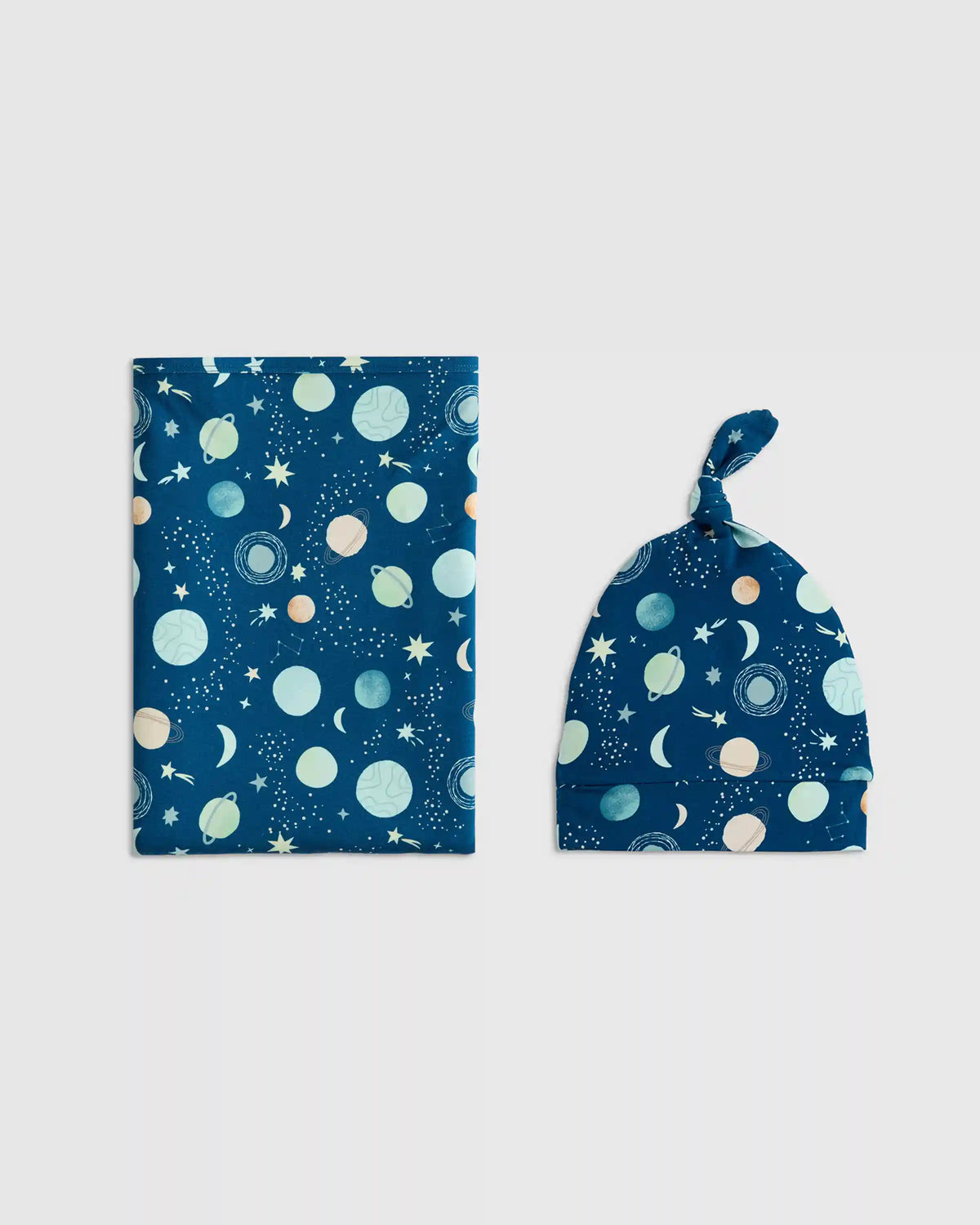 Bamboo Swaddle & Hat Layette Set