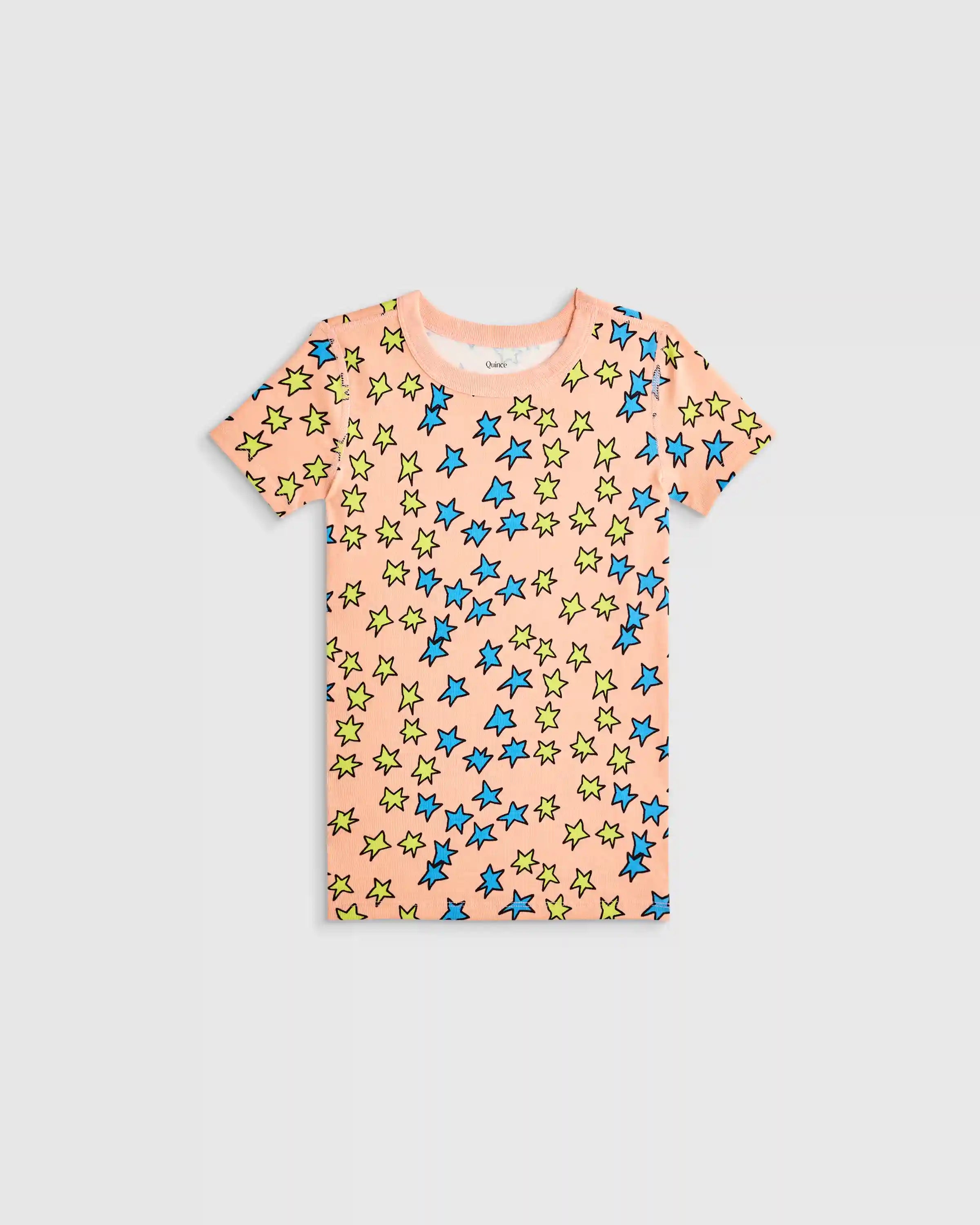 100% Organic Cotton Short Sleeve and Pant Pajama Set