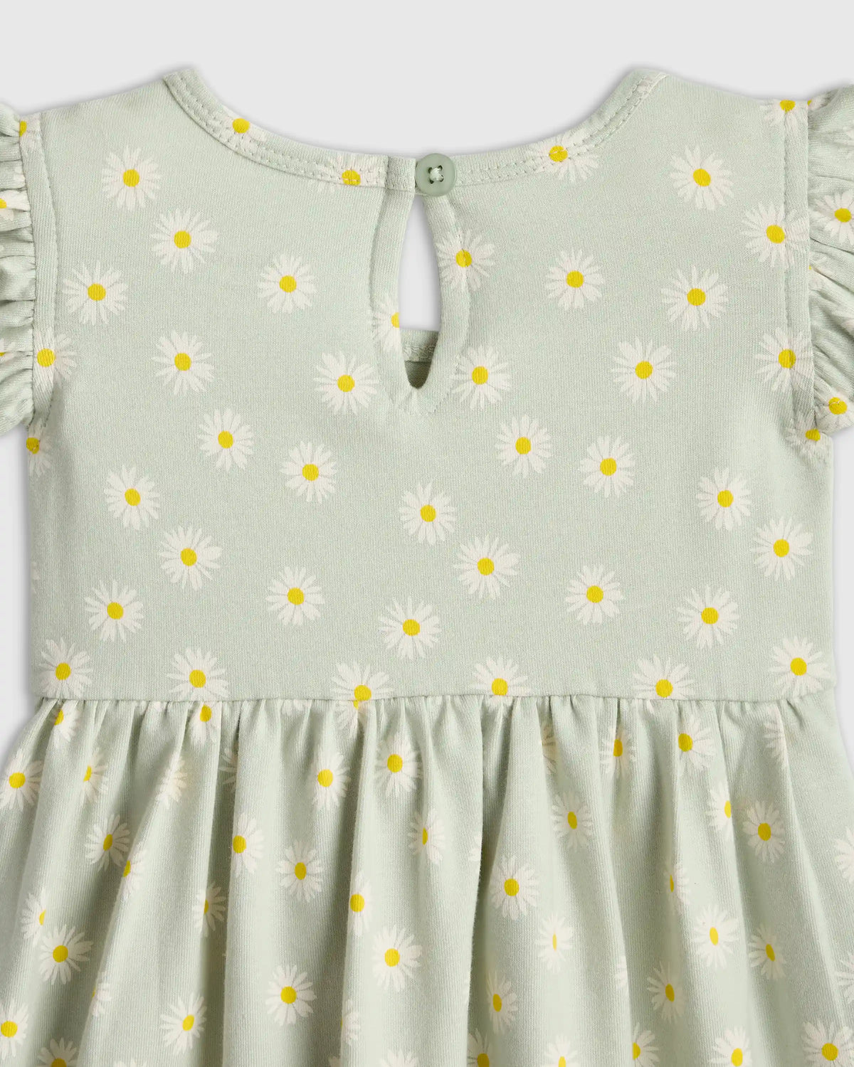 Organic Cotton Sleeveless Ruffle Dress