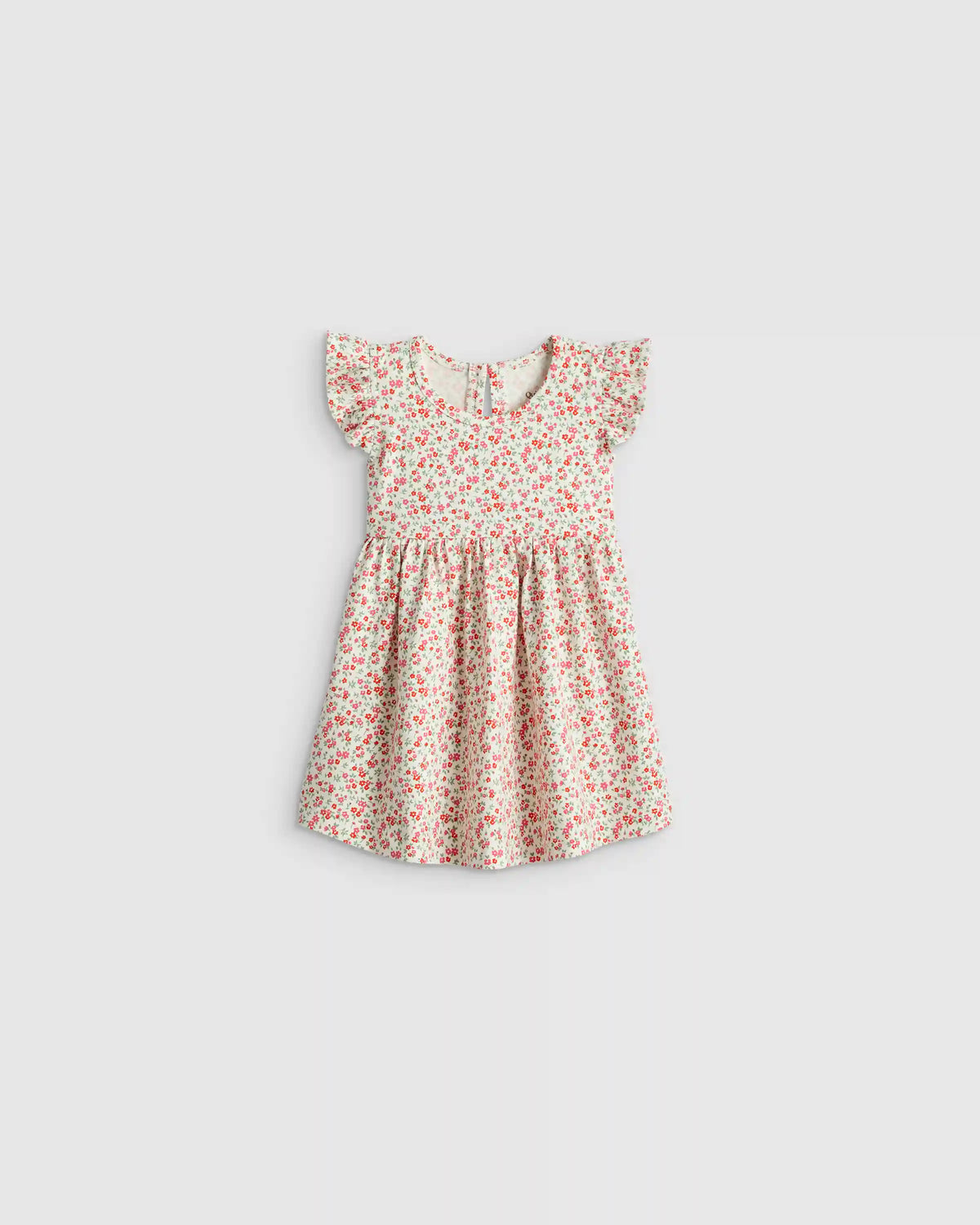 Organic Cotton Sleeveless Ruffle Dress