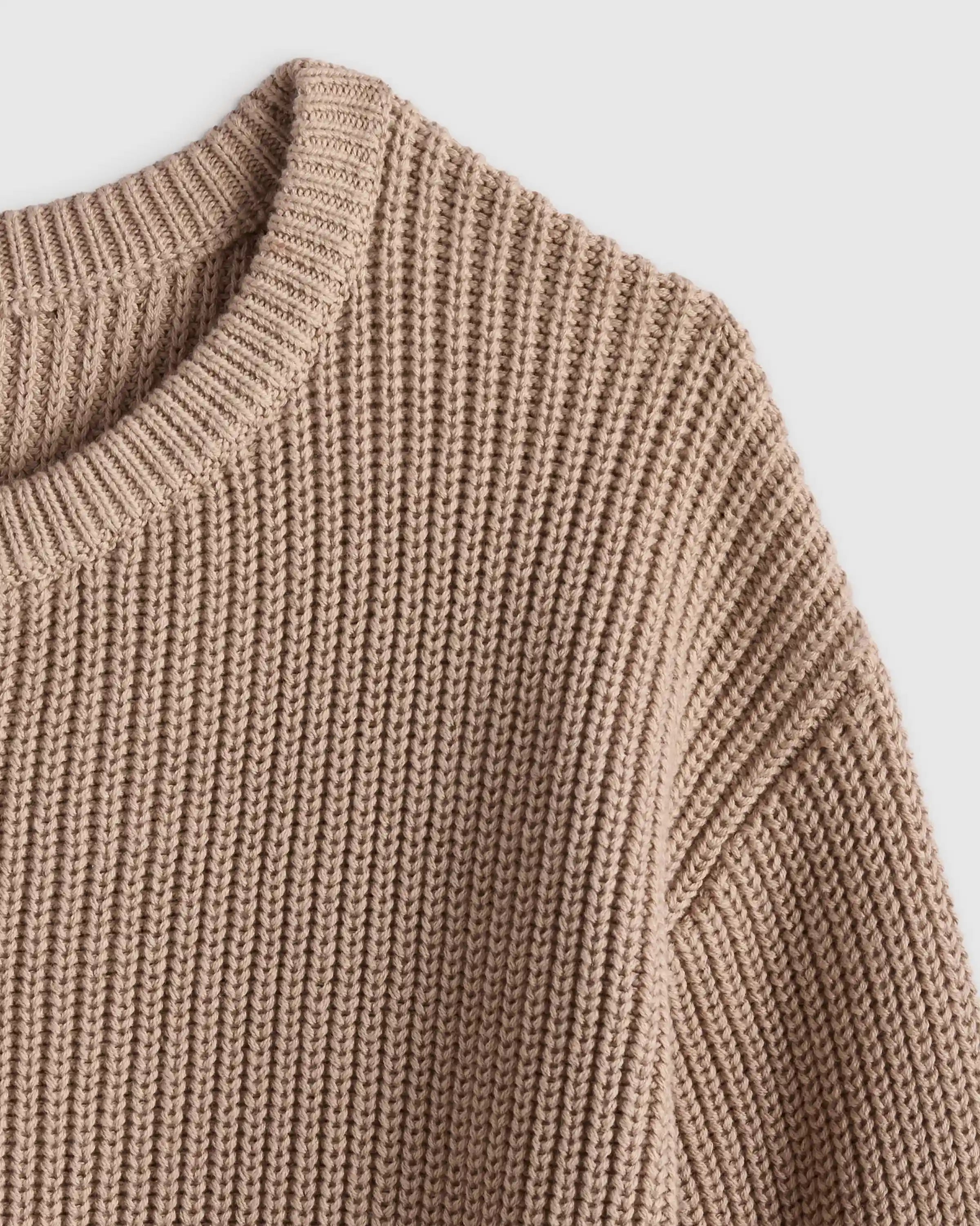 100% Organic Cotton Fisherman Tunic Sweater