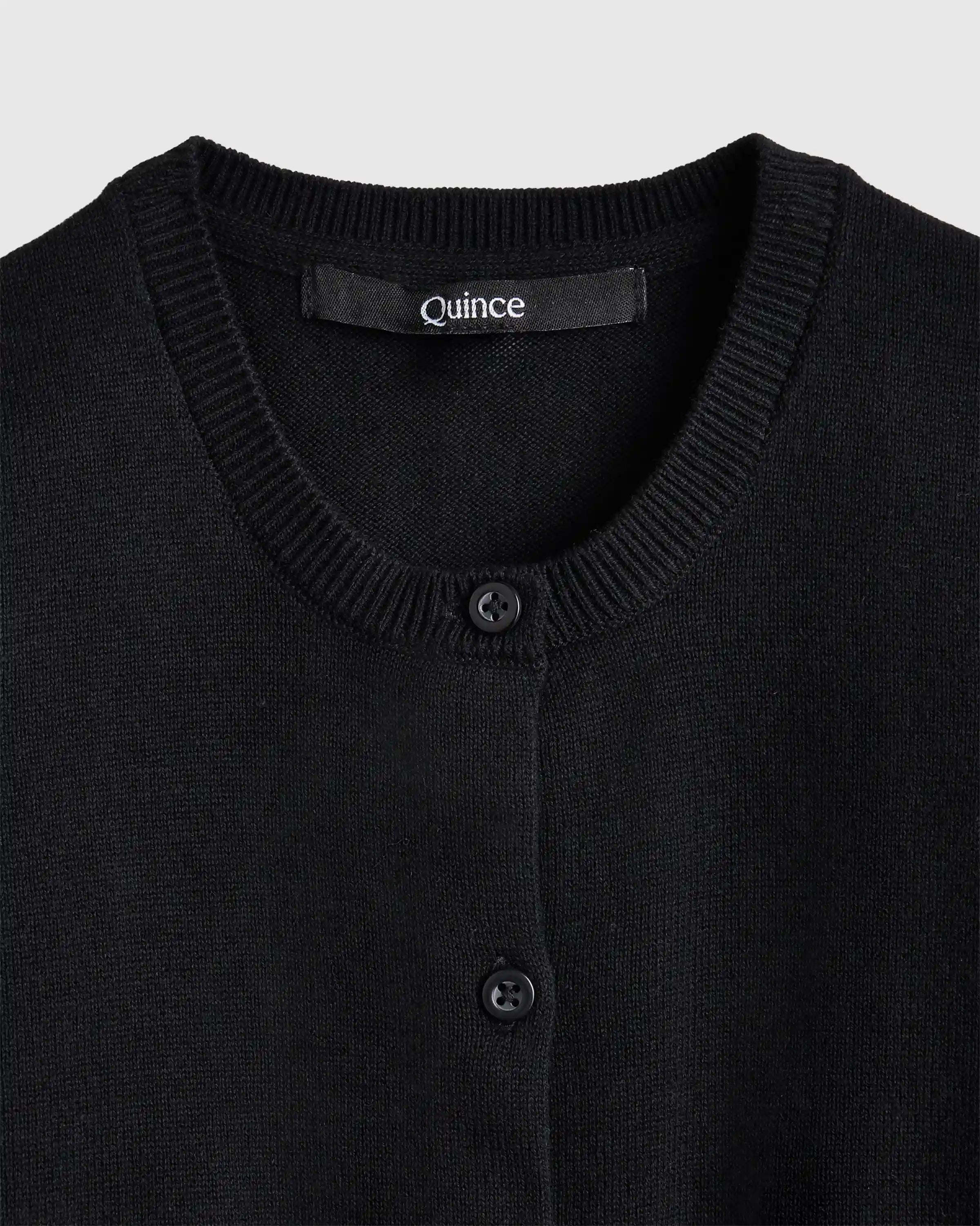 100% Organic Cotton Crewneck Cardigan