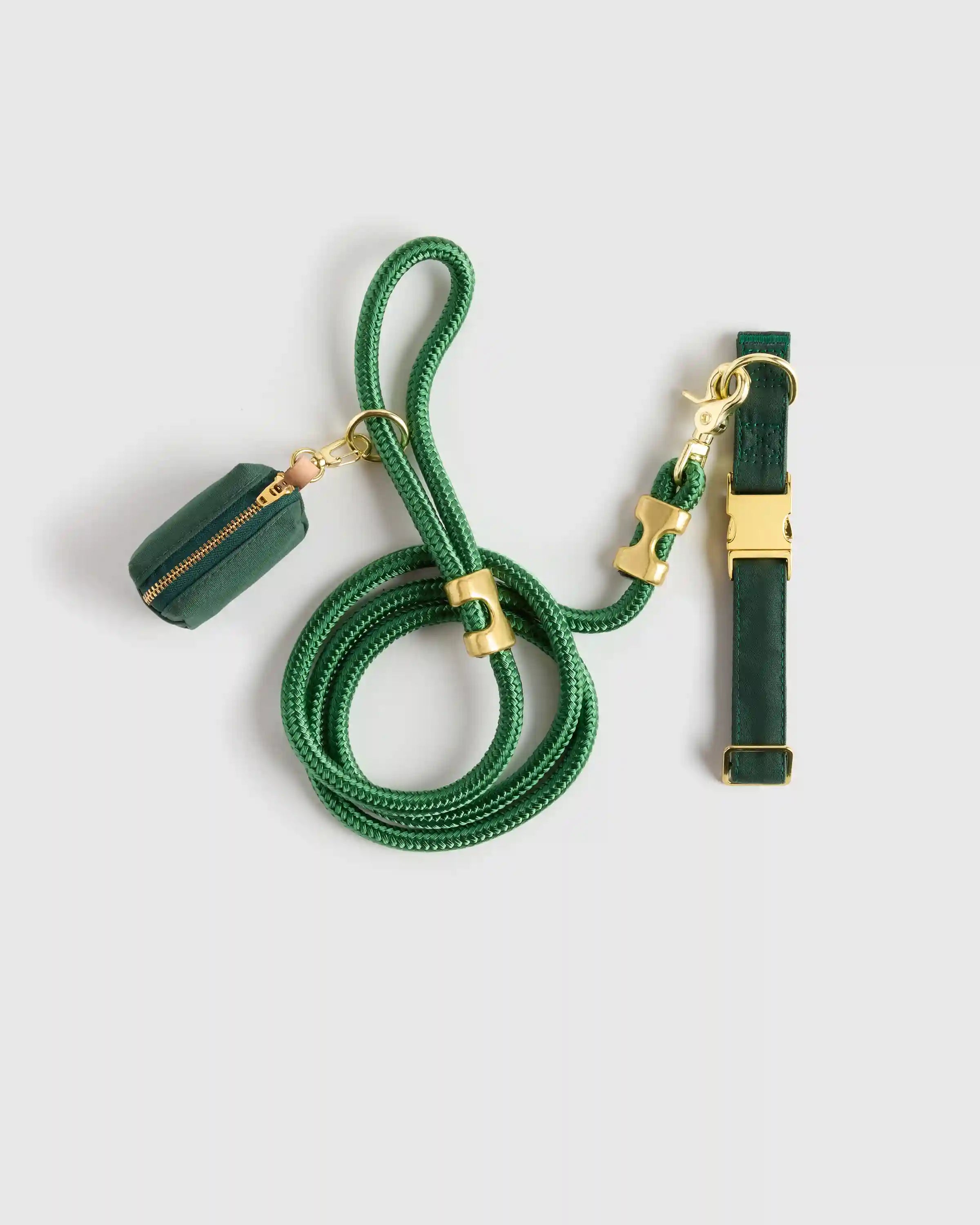 100% Cotton-Wrapped Nylon Dog Collar Walk Kit