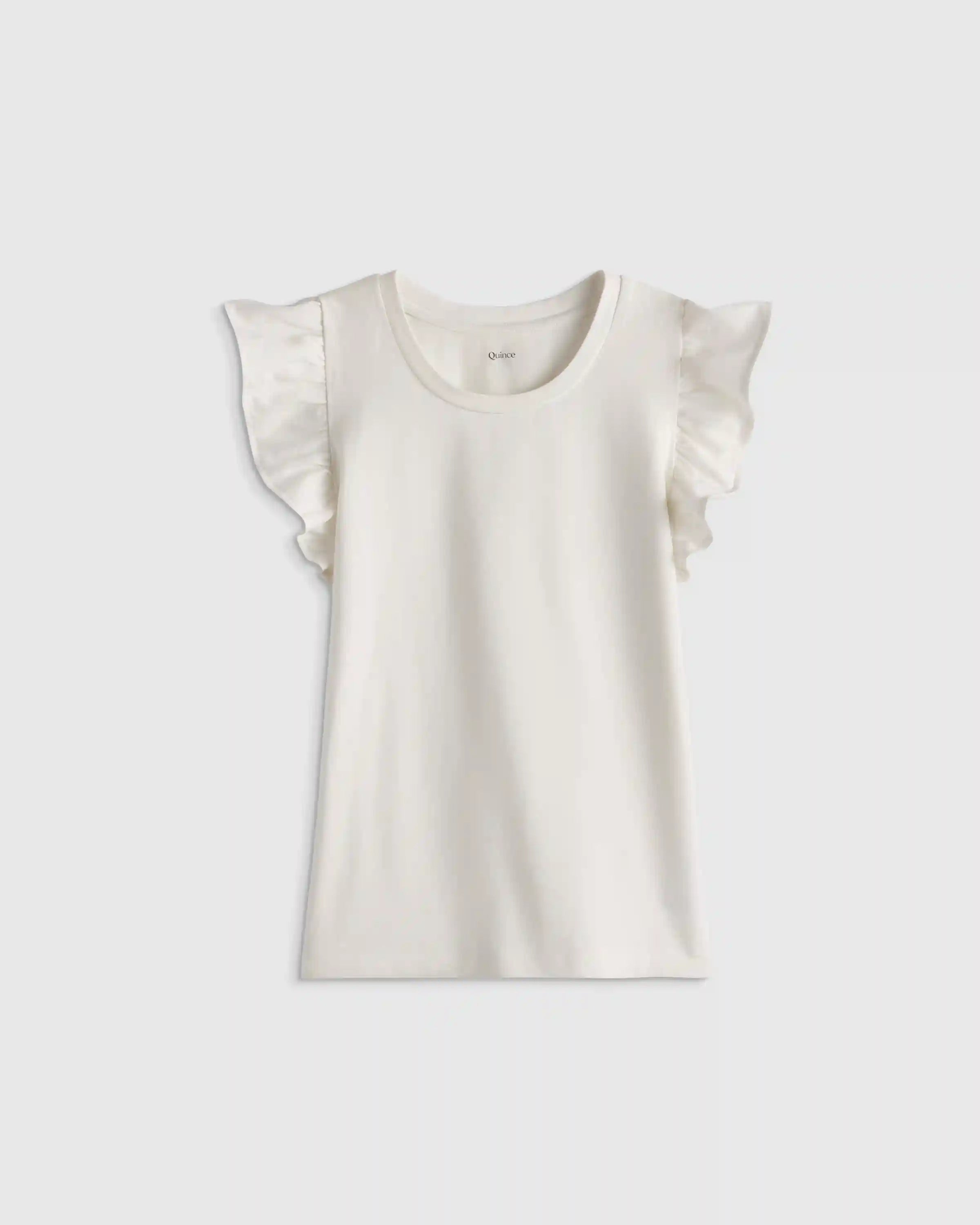 Ruffle Sleeve Organic Cotton Top