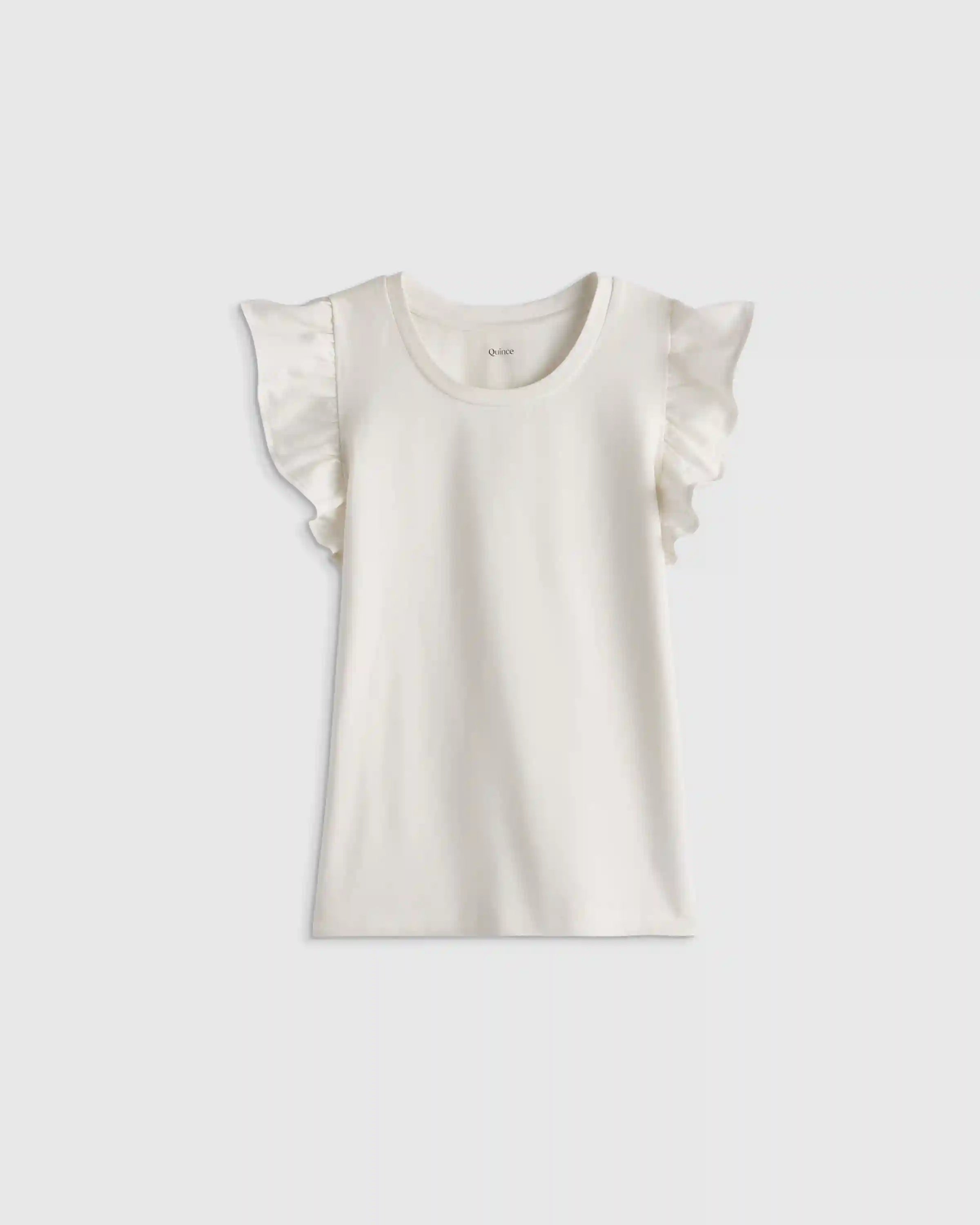 Ruffle Sleeve Organic Cotton Top