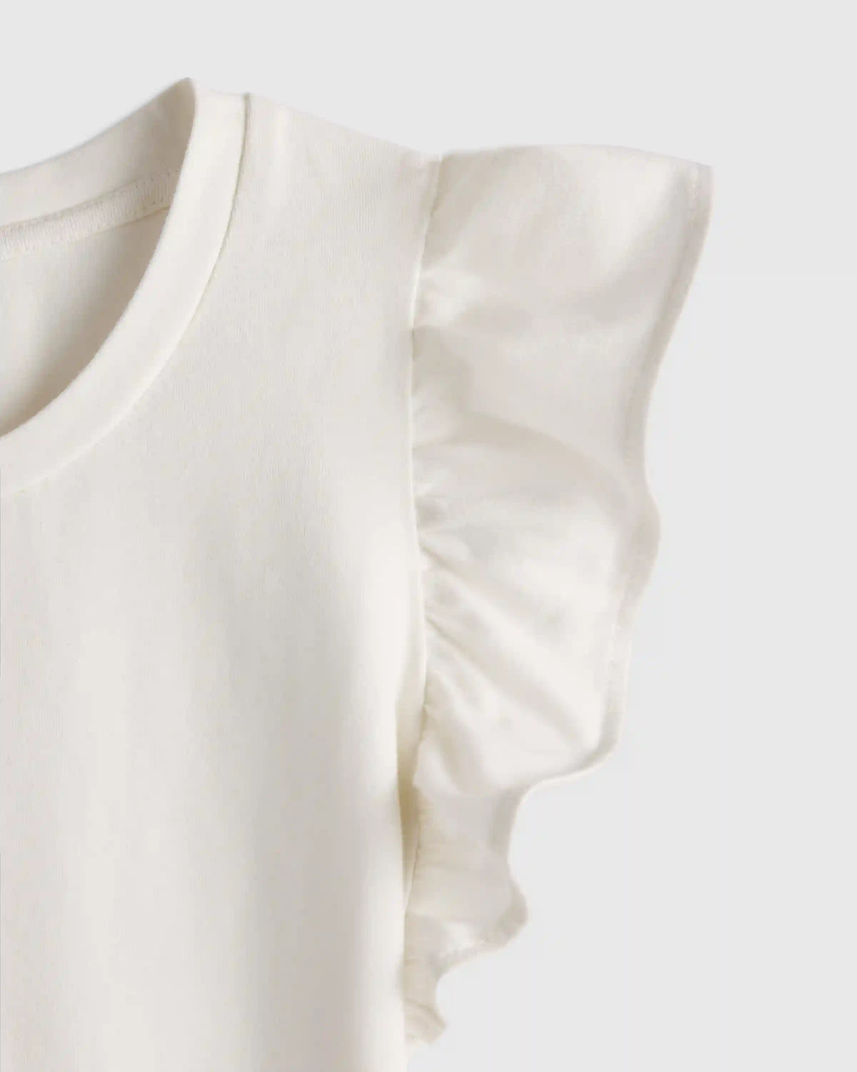 Ruffle Sleeve Organic Cotton Top