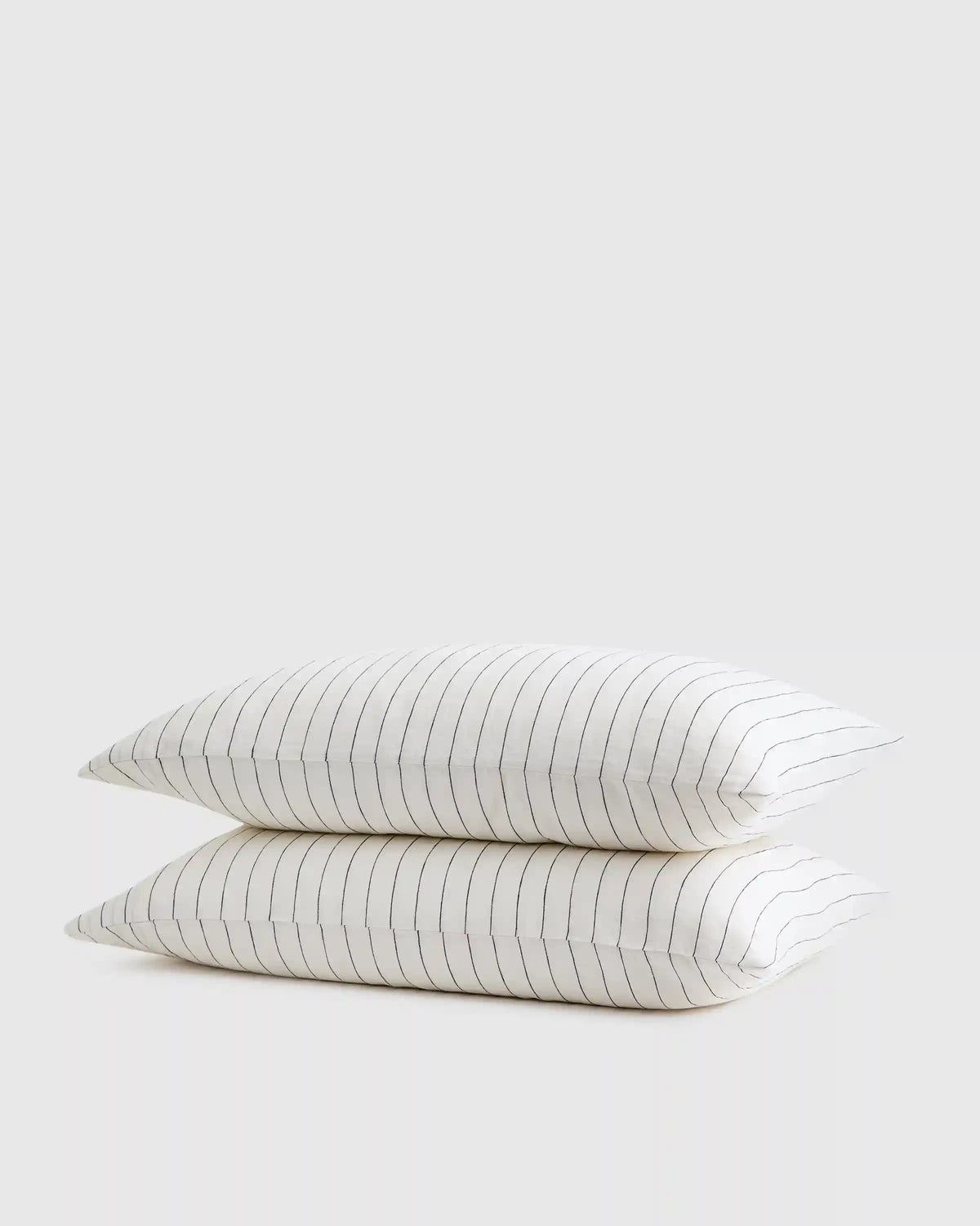 European Linen Stripe Pillowcases Set