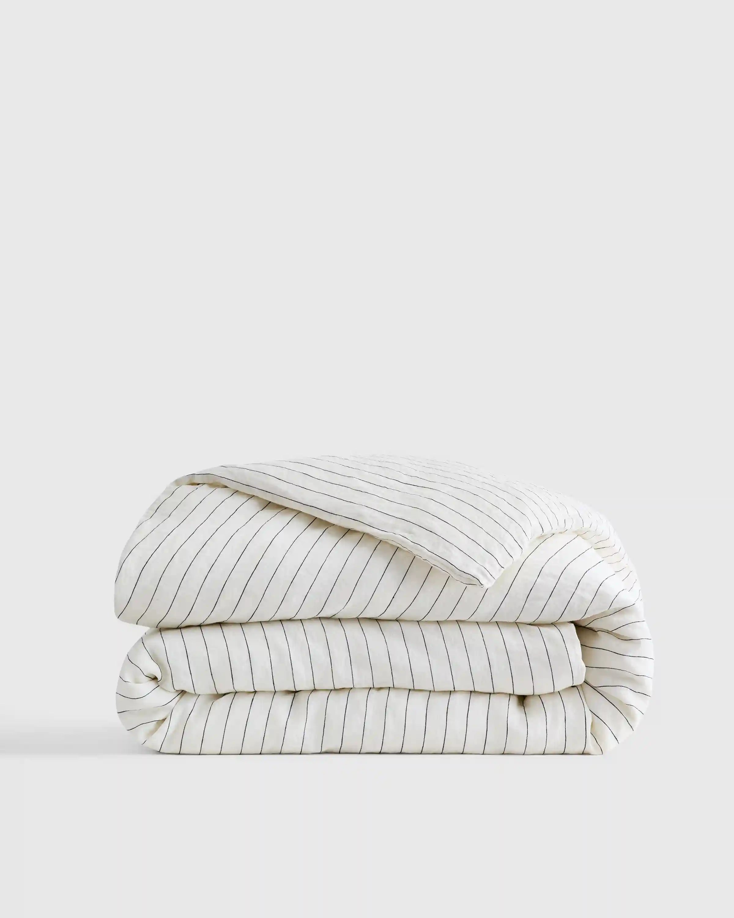 European Linen Stripe Duvet Cover