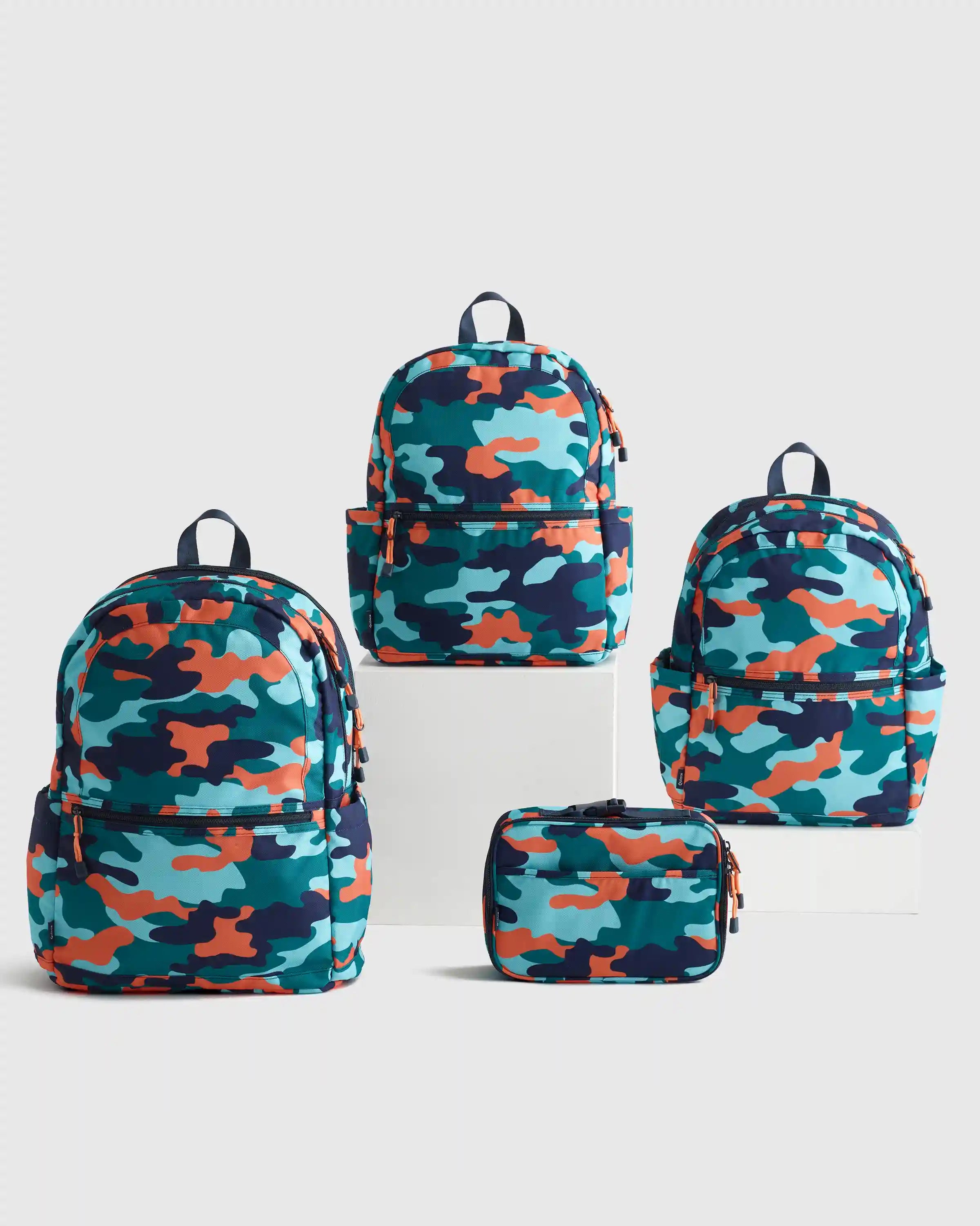 Recycled Double Pocket Backpack