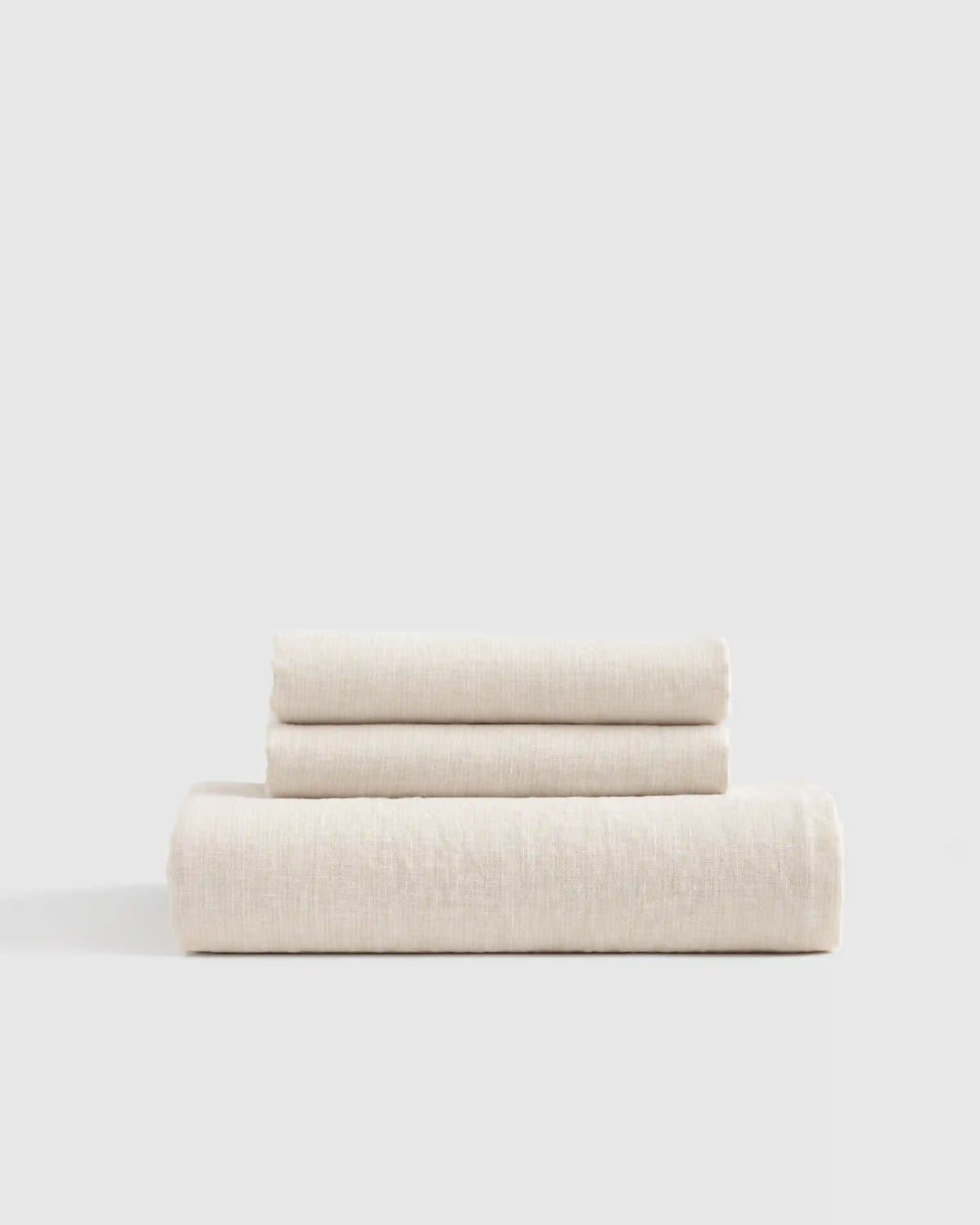 European Linen Fitted Sheet Set