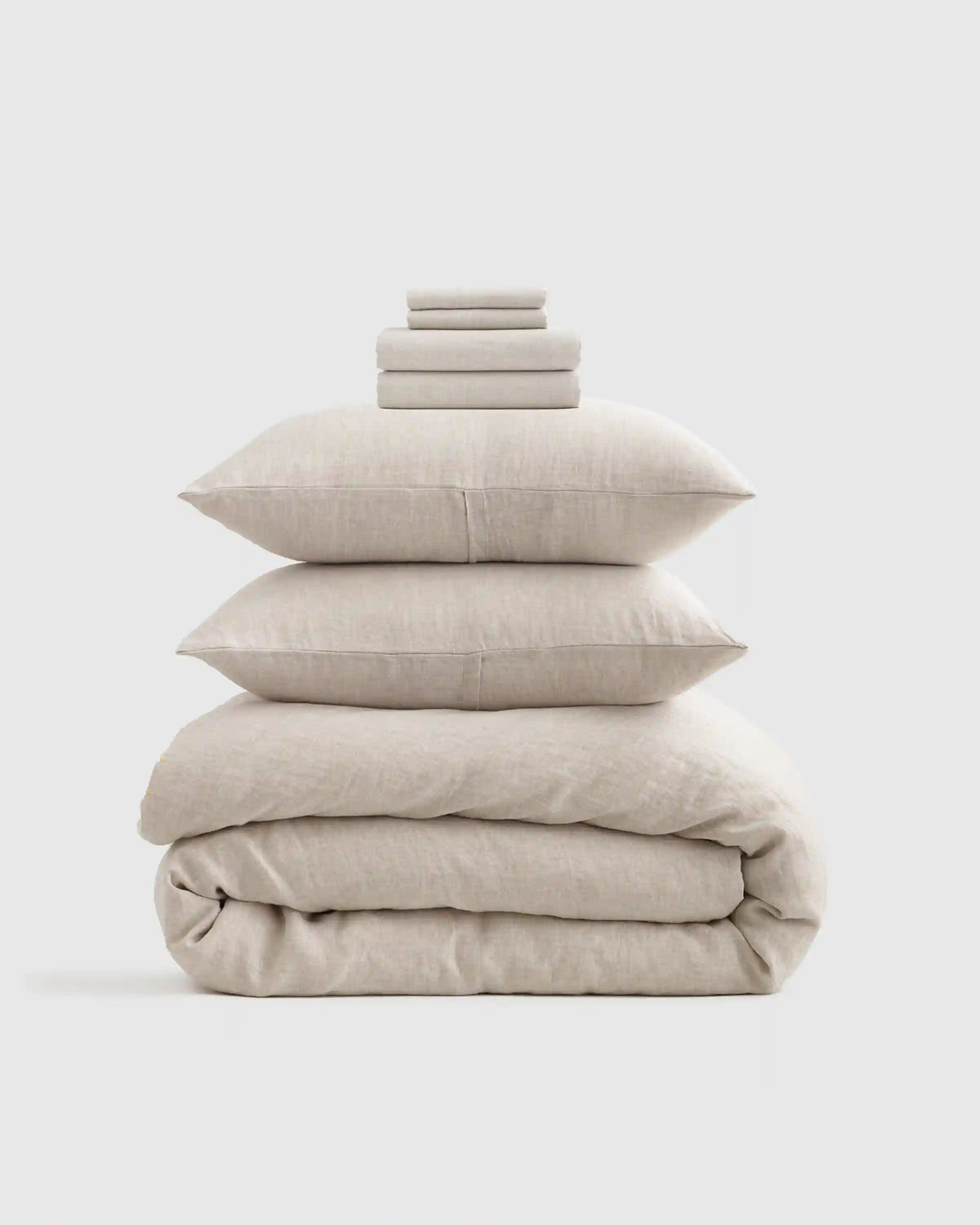 European Linen Chambray Deluxe Bedding Bundle