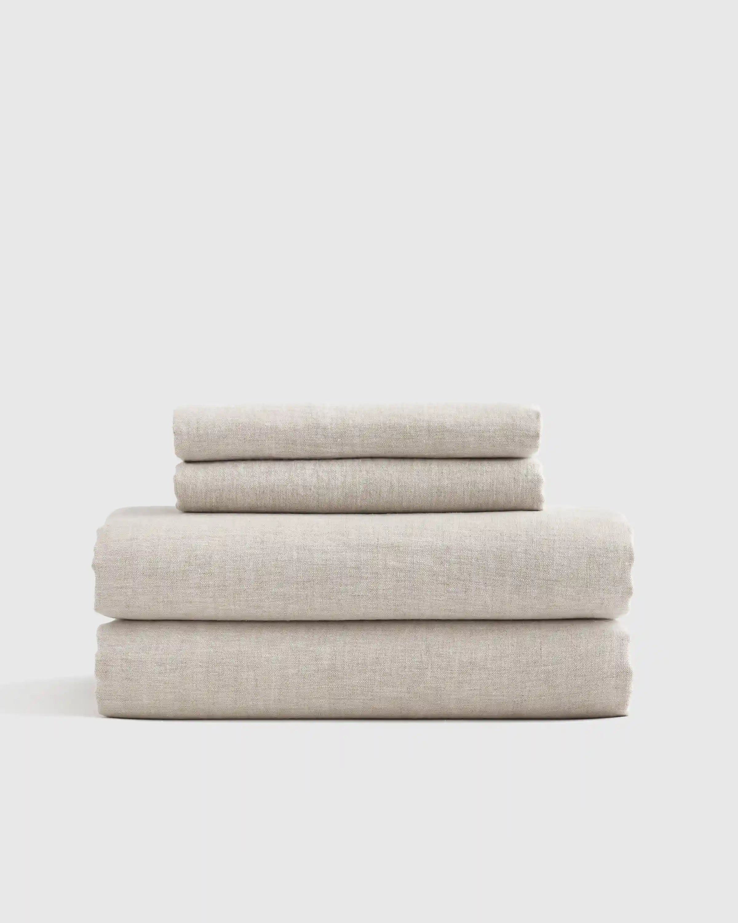 European Linen Chambray Fitted Sheet Set