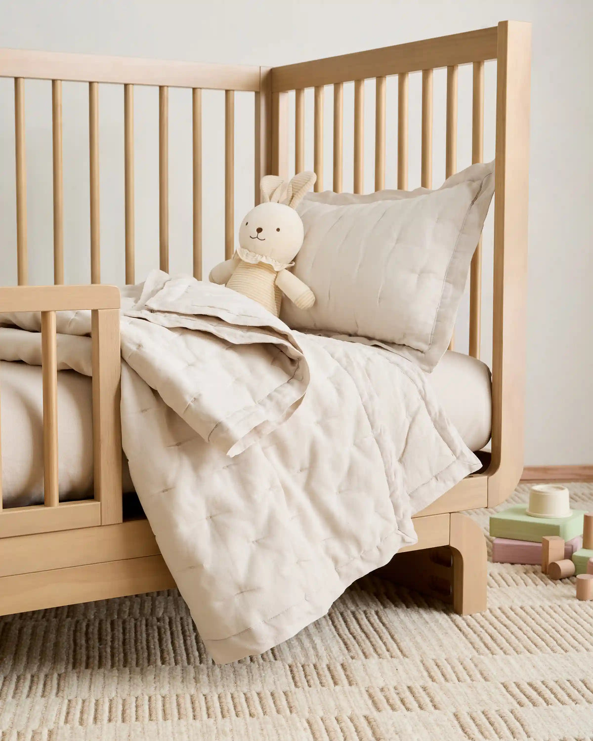 European Linen Toddler Dream Quilt
