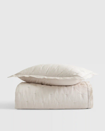 European Linen Toddler Dream Quilt & Sham Set