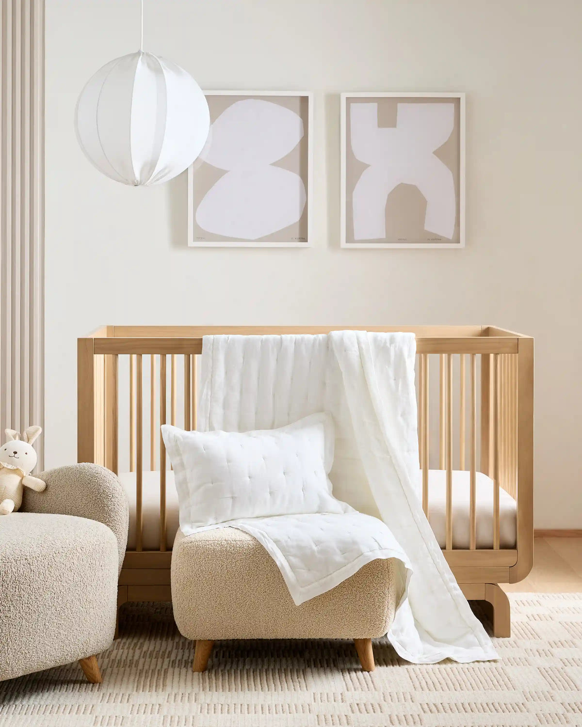European Linen Toddler Dream Quilt & Sham Set