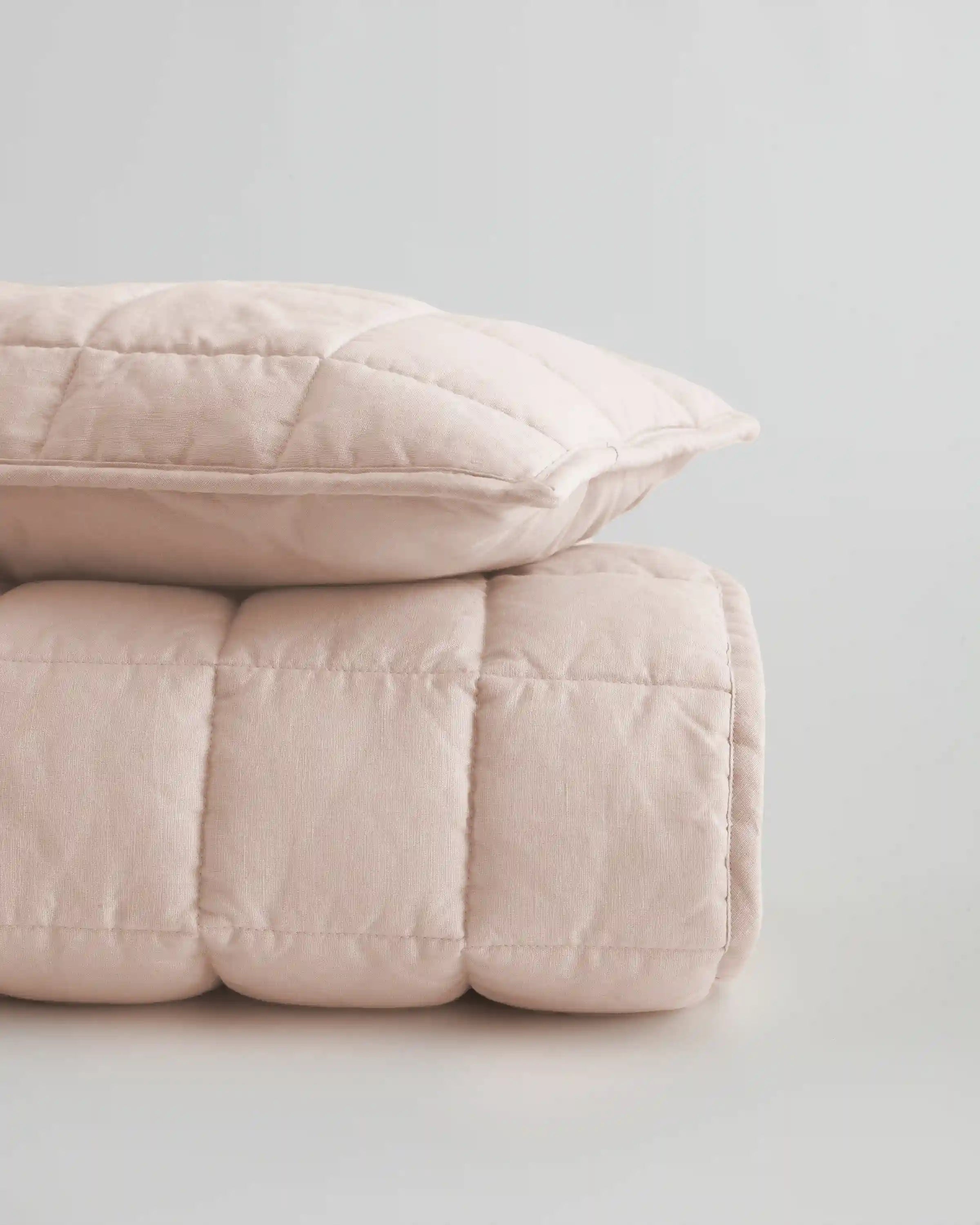 European Linen Toddler Quilt & Sham Set