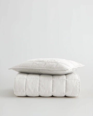 European Linen Toddler Quilt & Sham Set