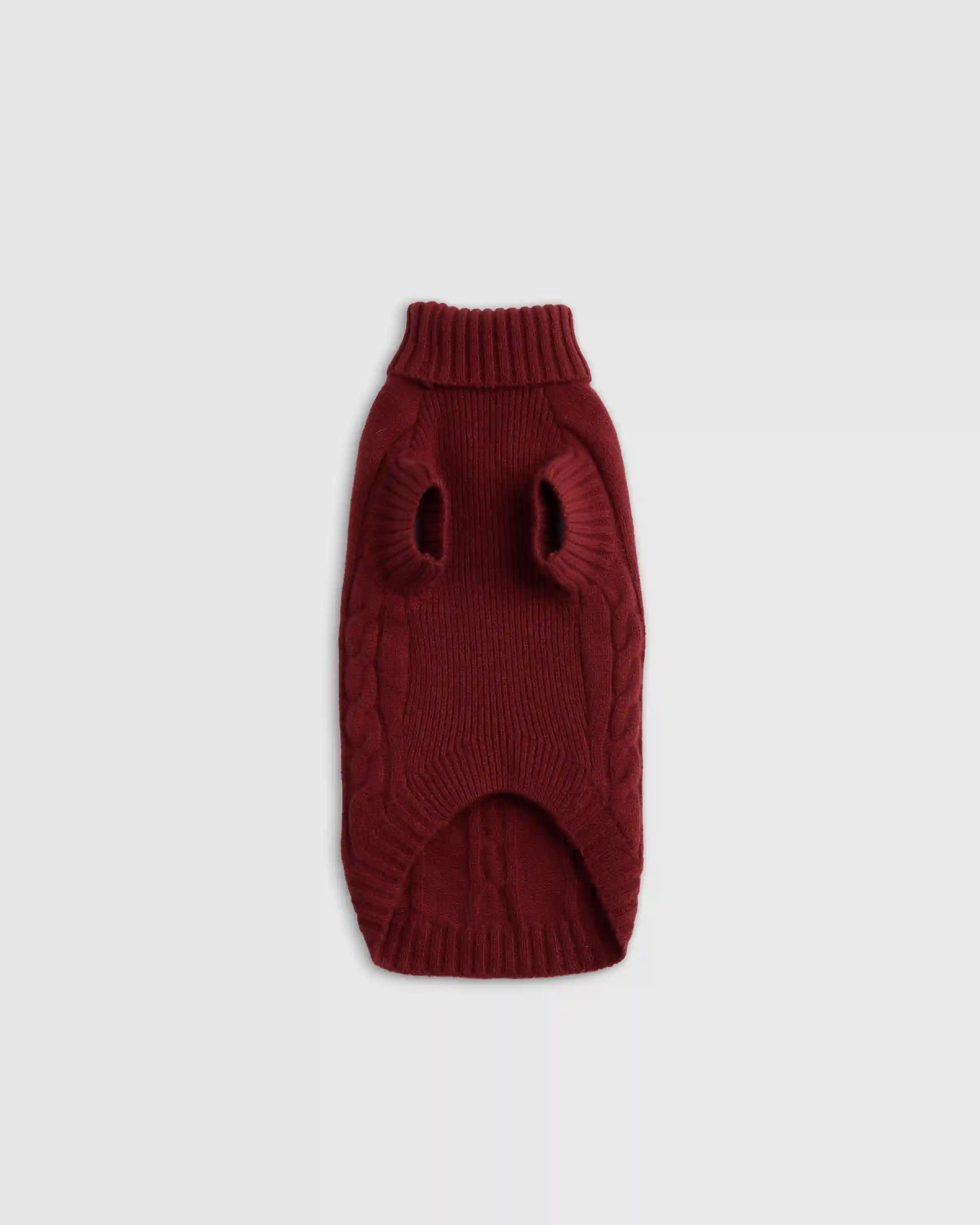 Mongolian Cashmere Cable Knit Dog Sweater