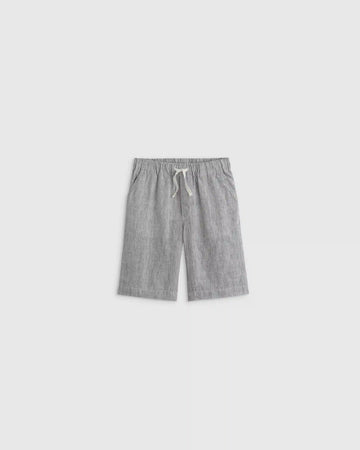 100% European Linen Pull-On Shorts