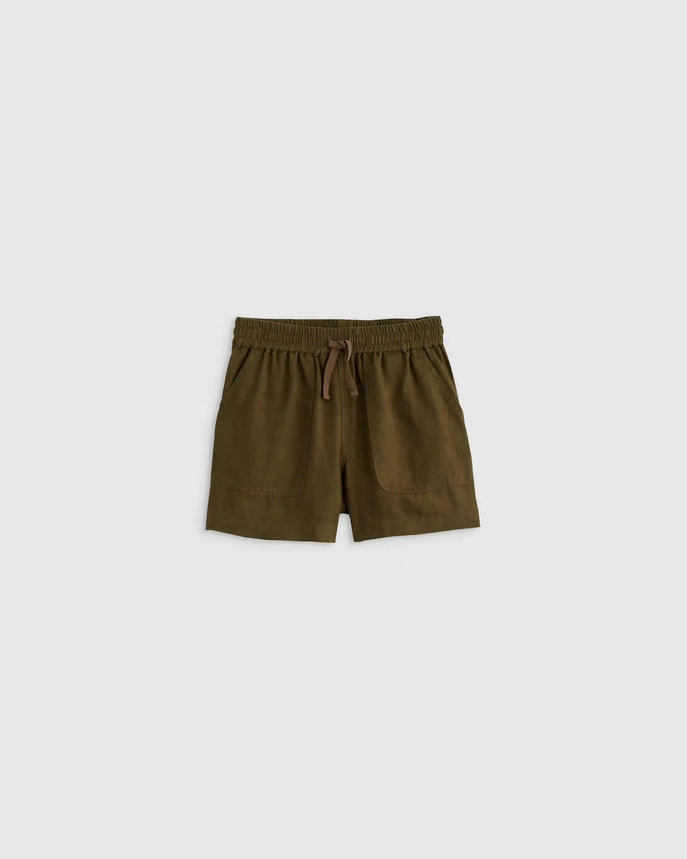 100% European Linen Drawstring Shorts