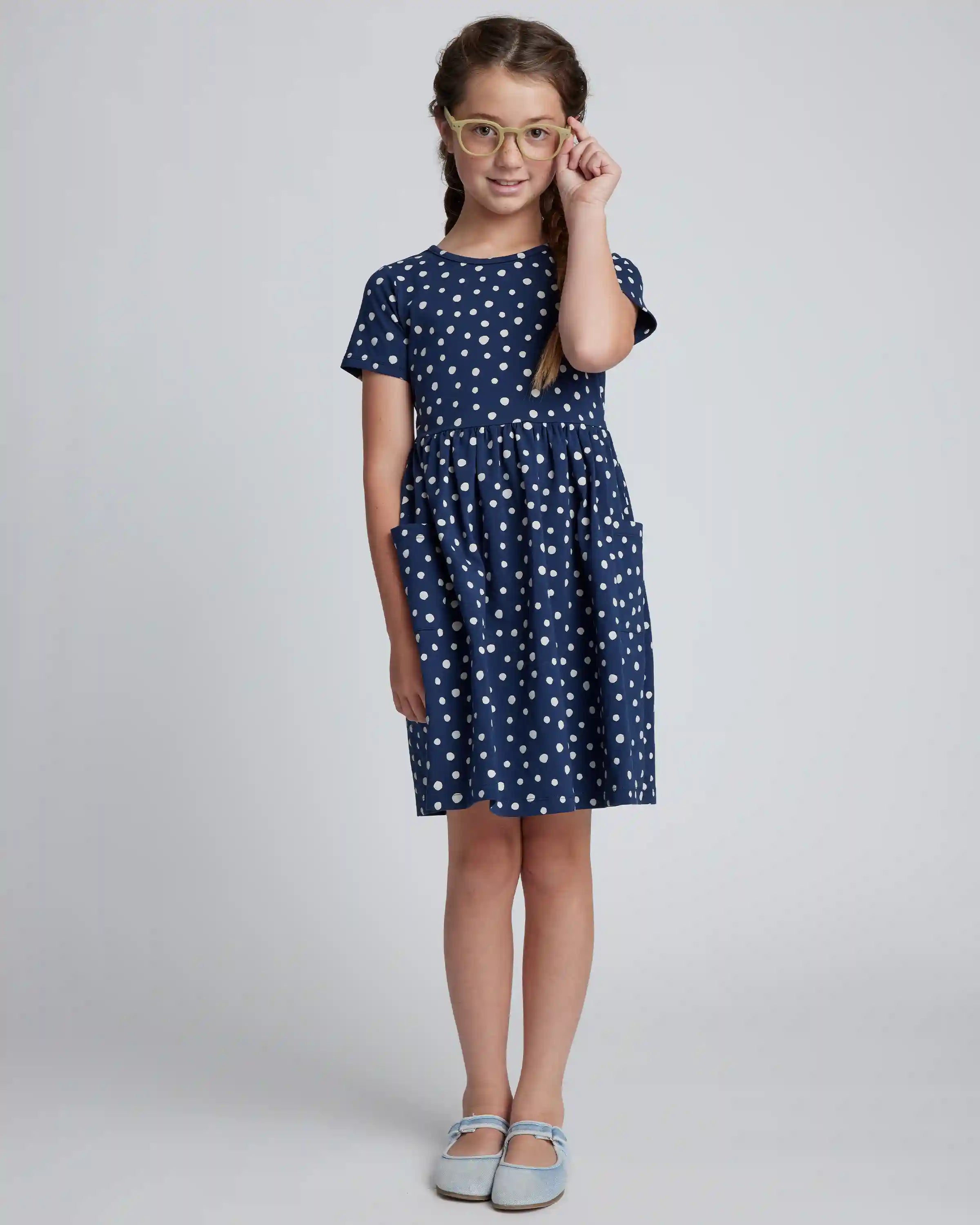 Organic Cotton Fit and Flare Pocket Dress