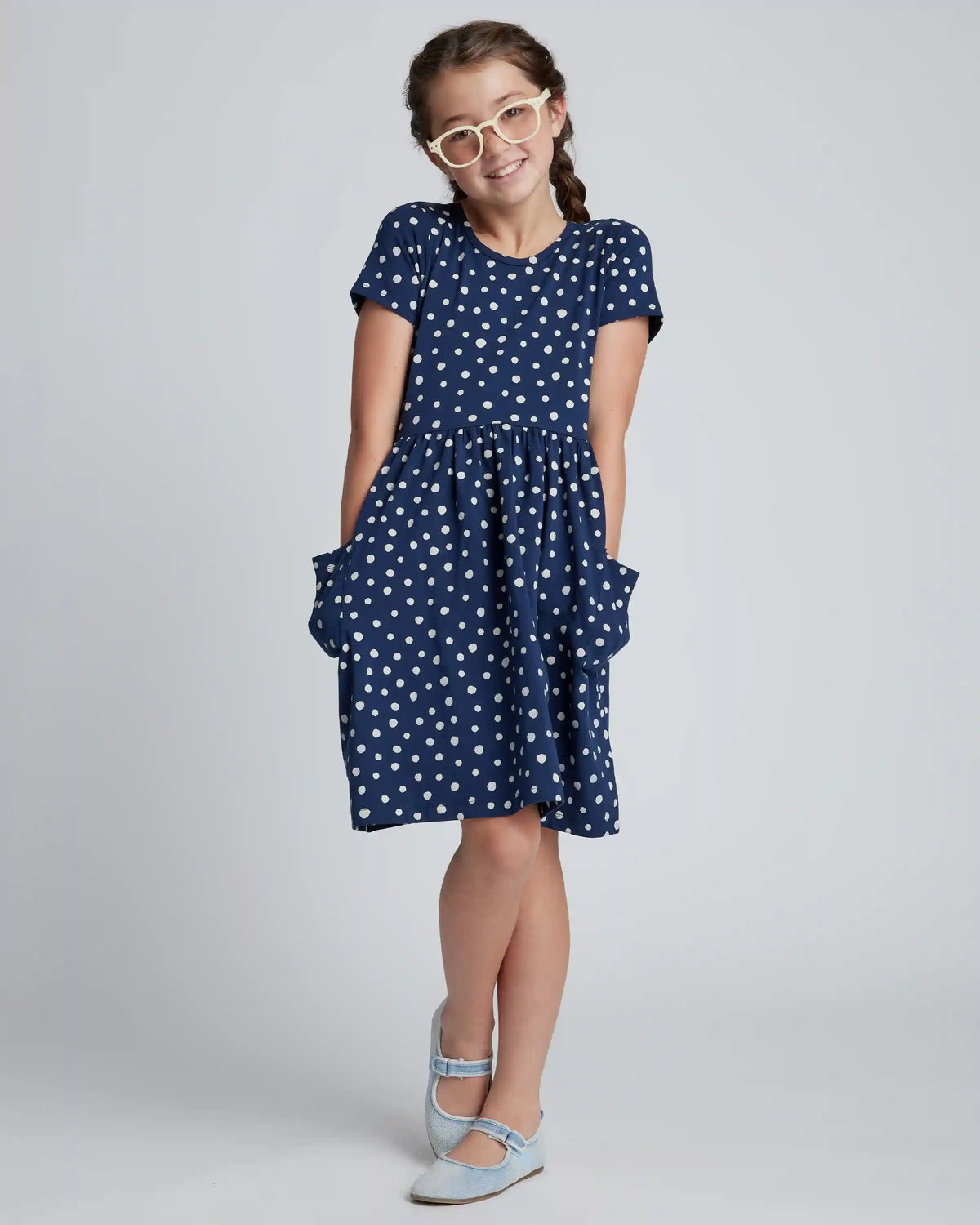 Organic Cotton Fit and Flare Pocket Dress