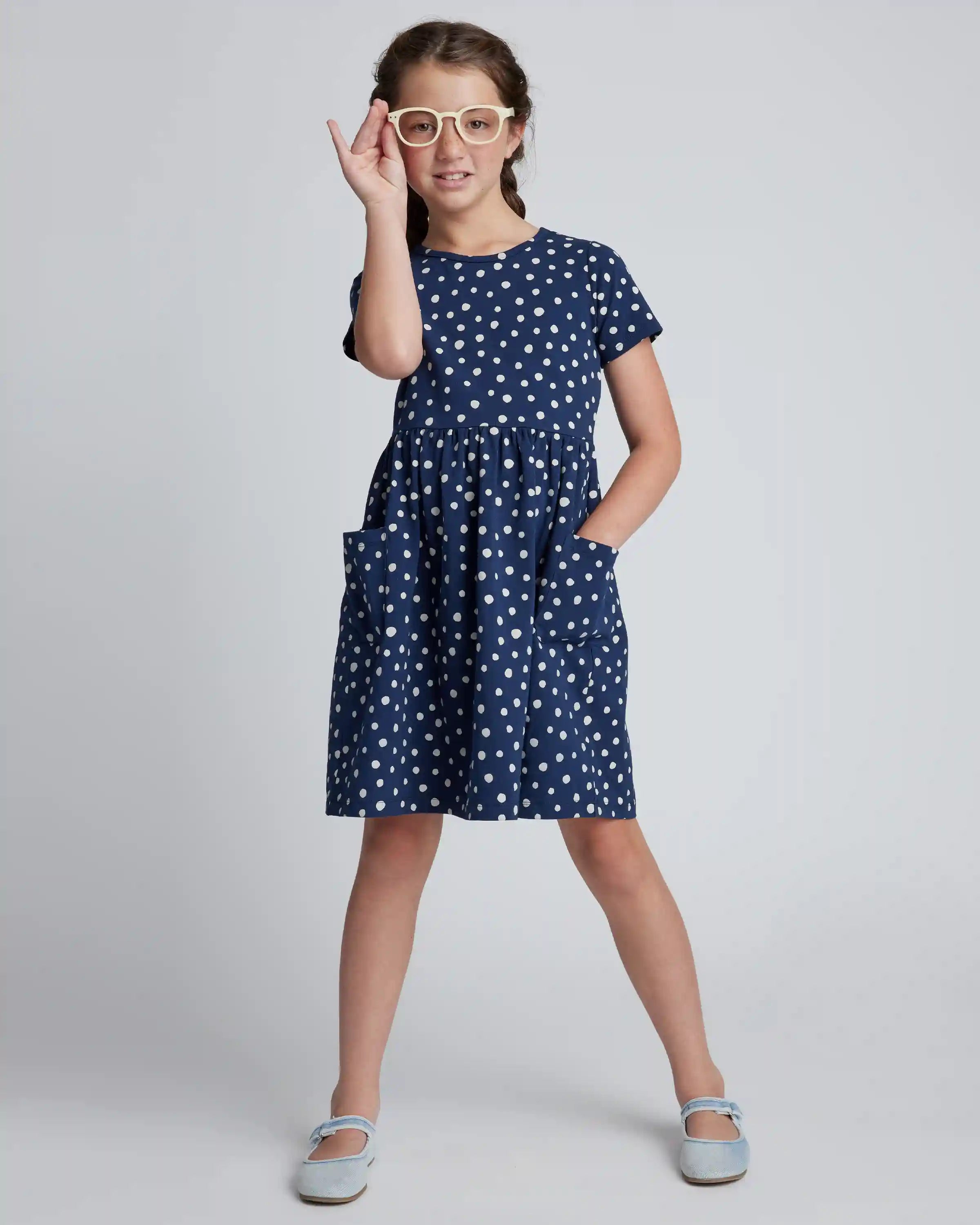 Organic Cotton Fit and Flare Pocket Dress