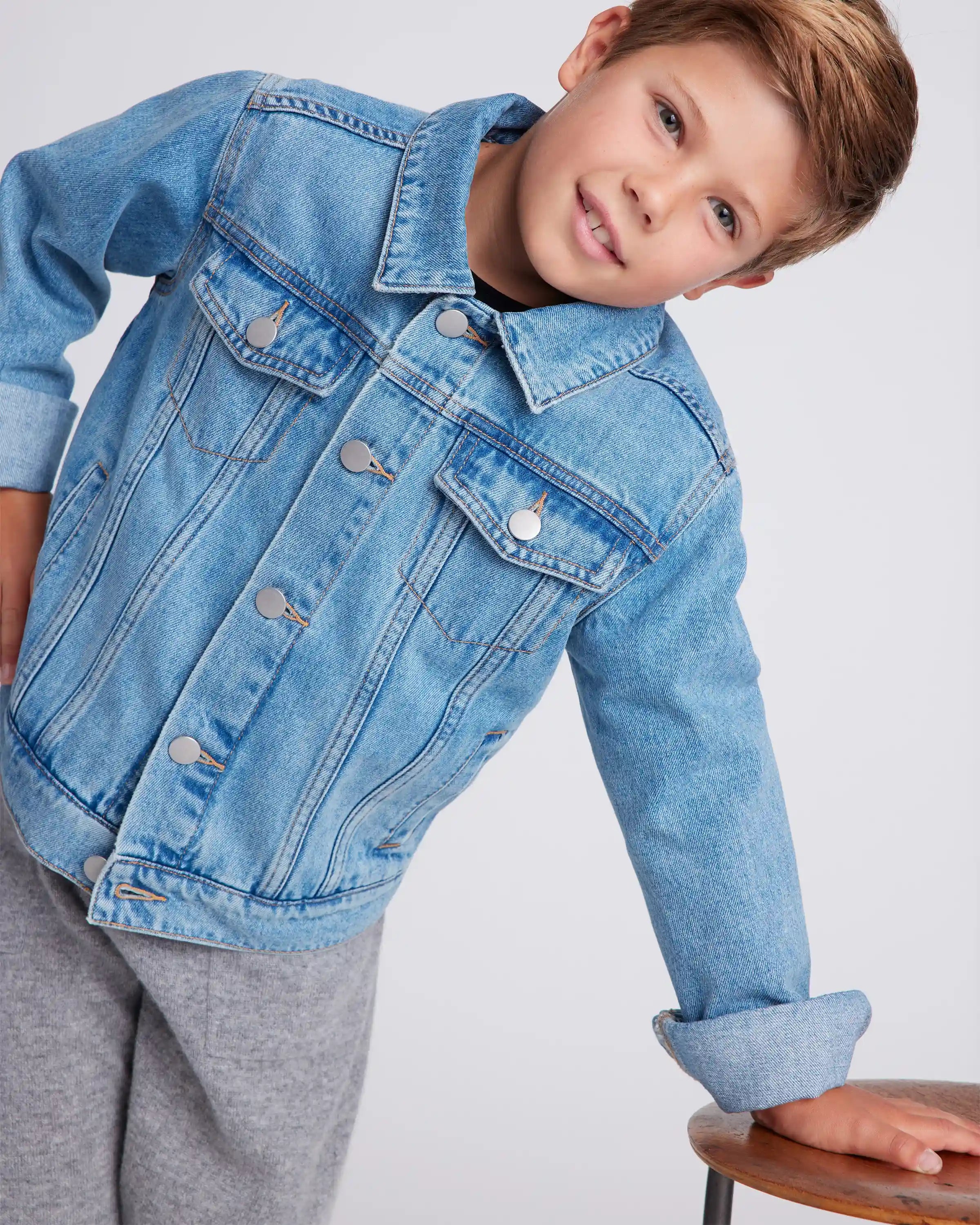 Boys 100% Organic Cotton Denim Jacket
