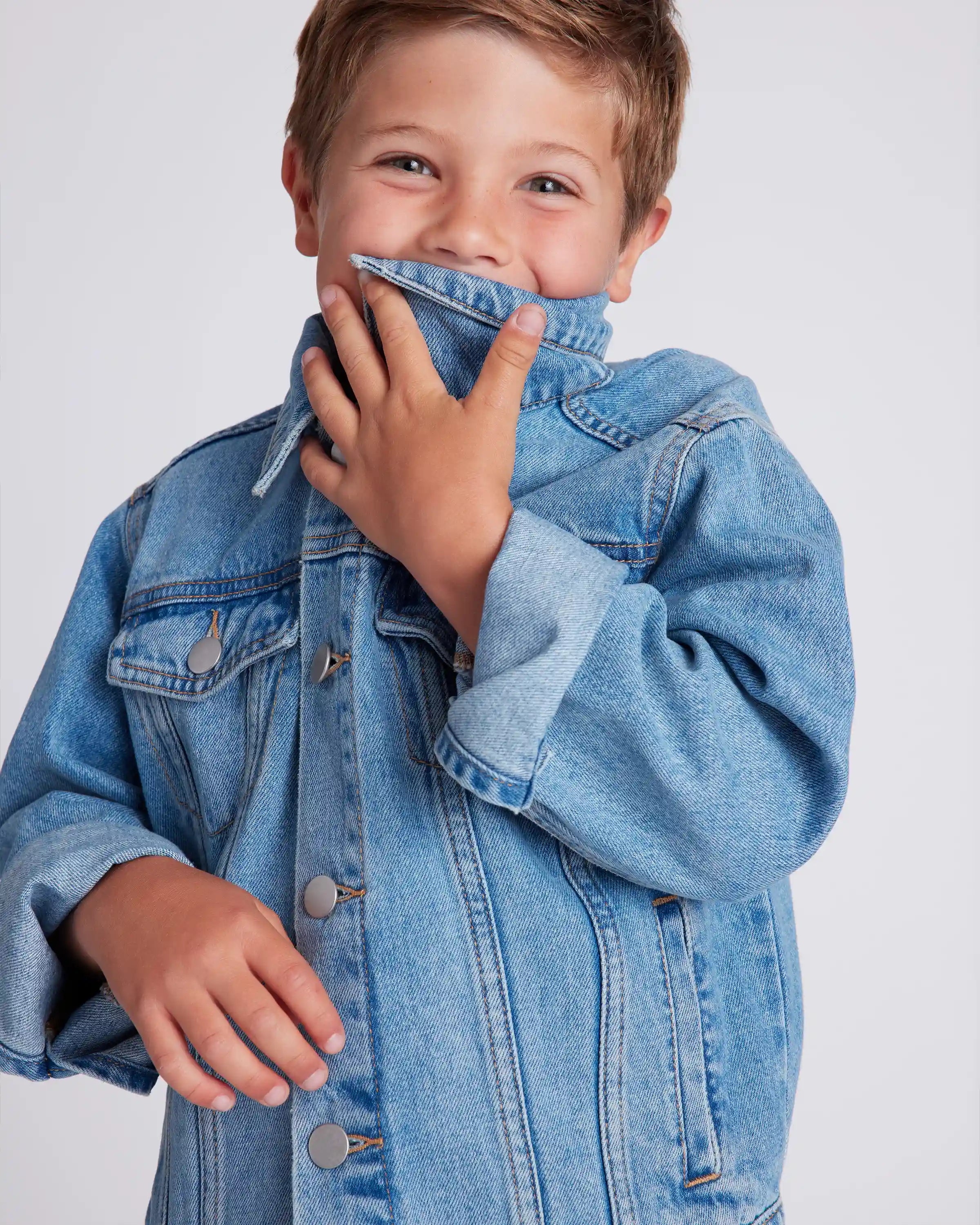 Boys 100% Organic Cotton Denim Jacket