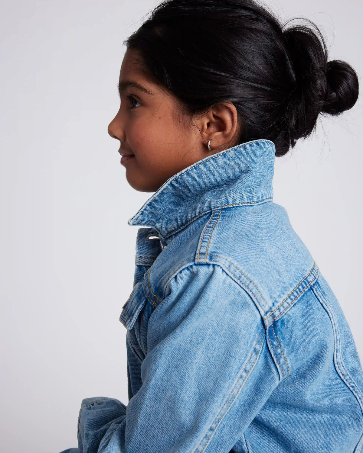 Girls 100% Organic Cotton Denim Jacket