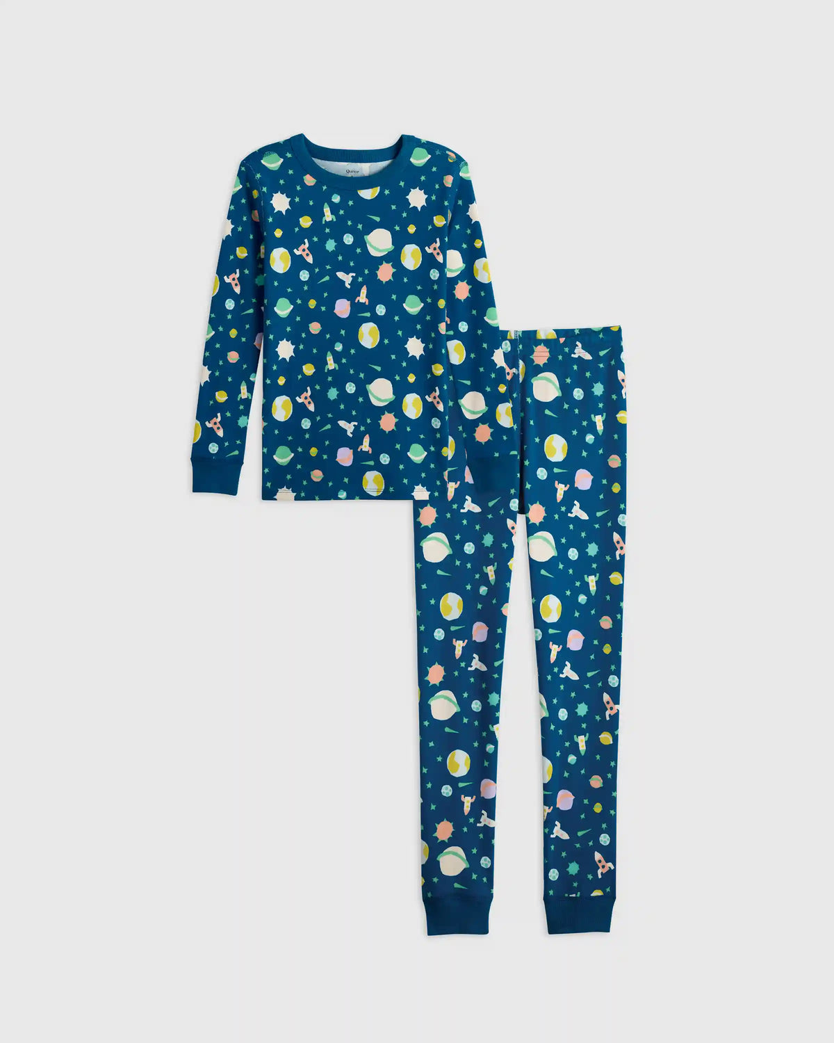 100% Organic Cotton Long Sleeve and Pant Pajama Set